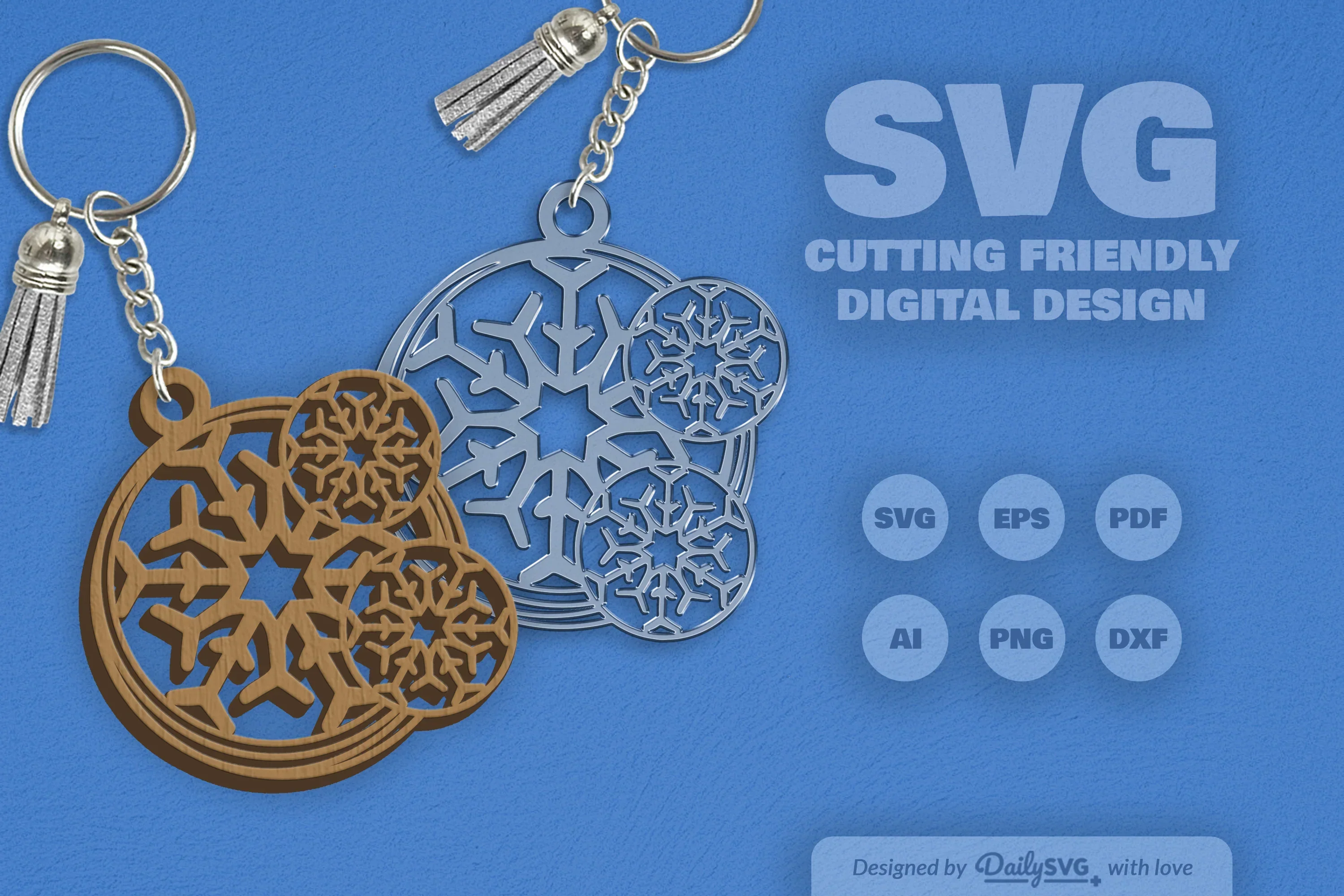 SVG Round Snowflake SVG Bundle - Image 2