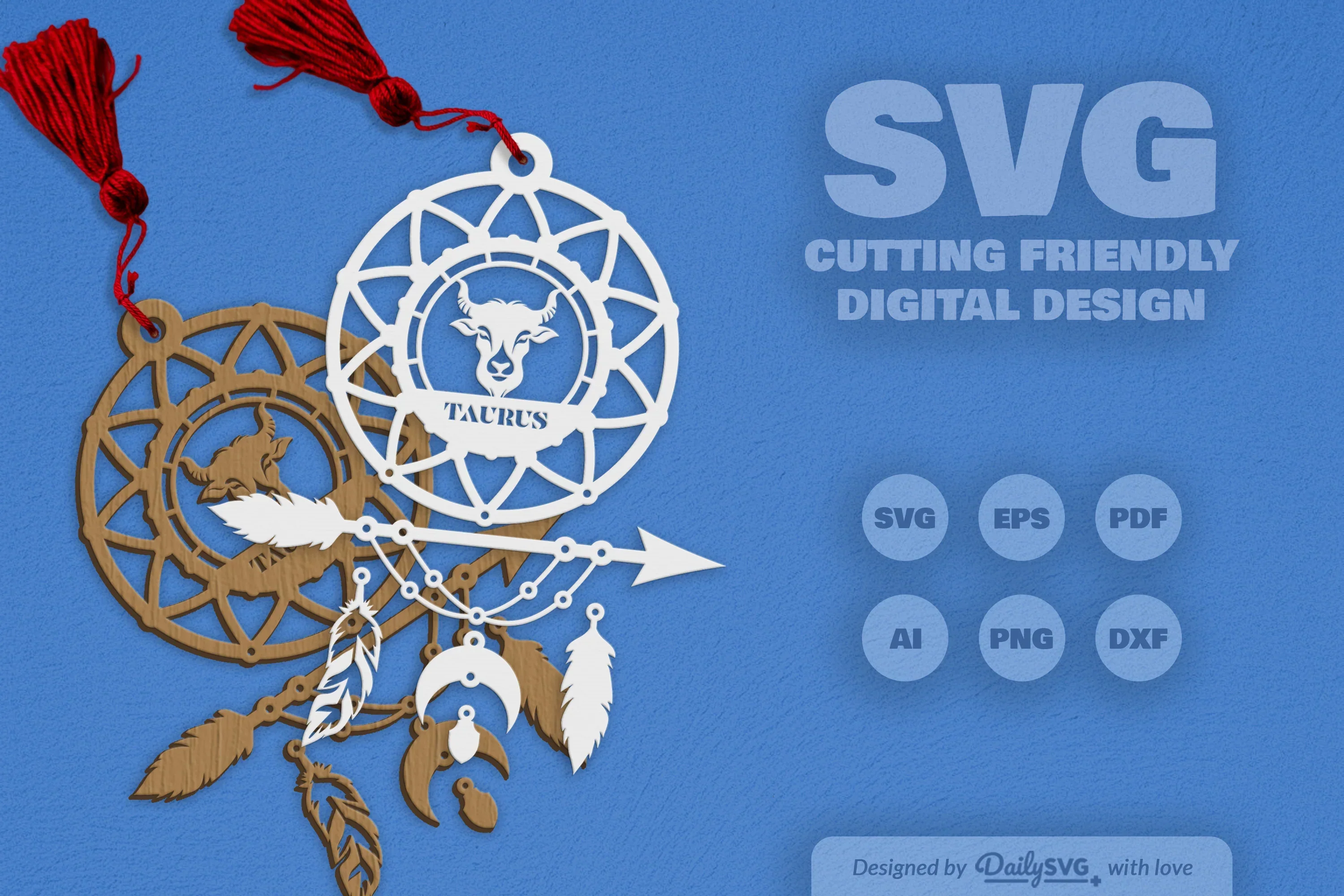 Taurus Dream Catcher Set SVG Bundle - Image 2