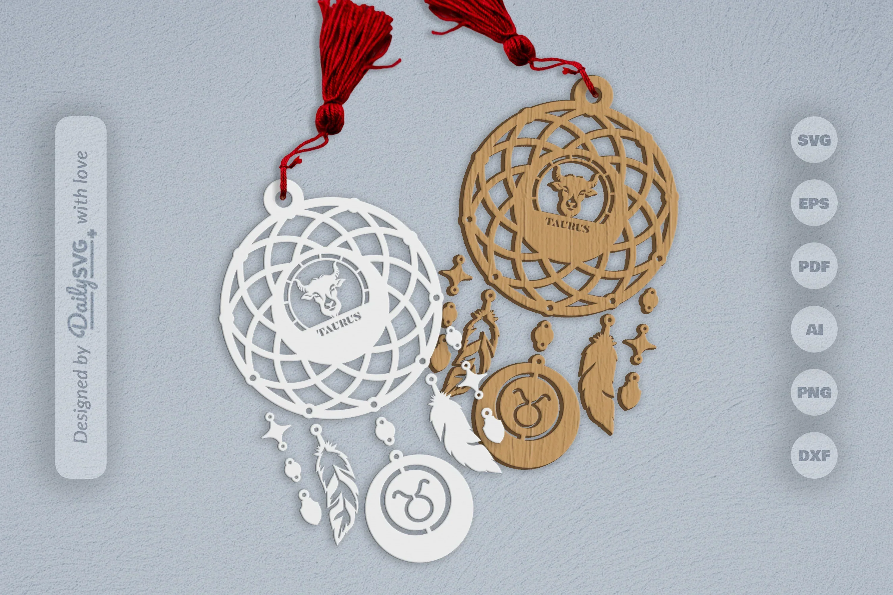 Taurus Dream Catcher Set SVG Bundle