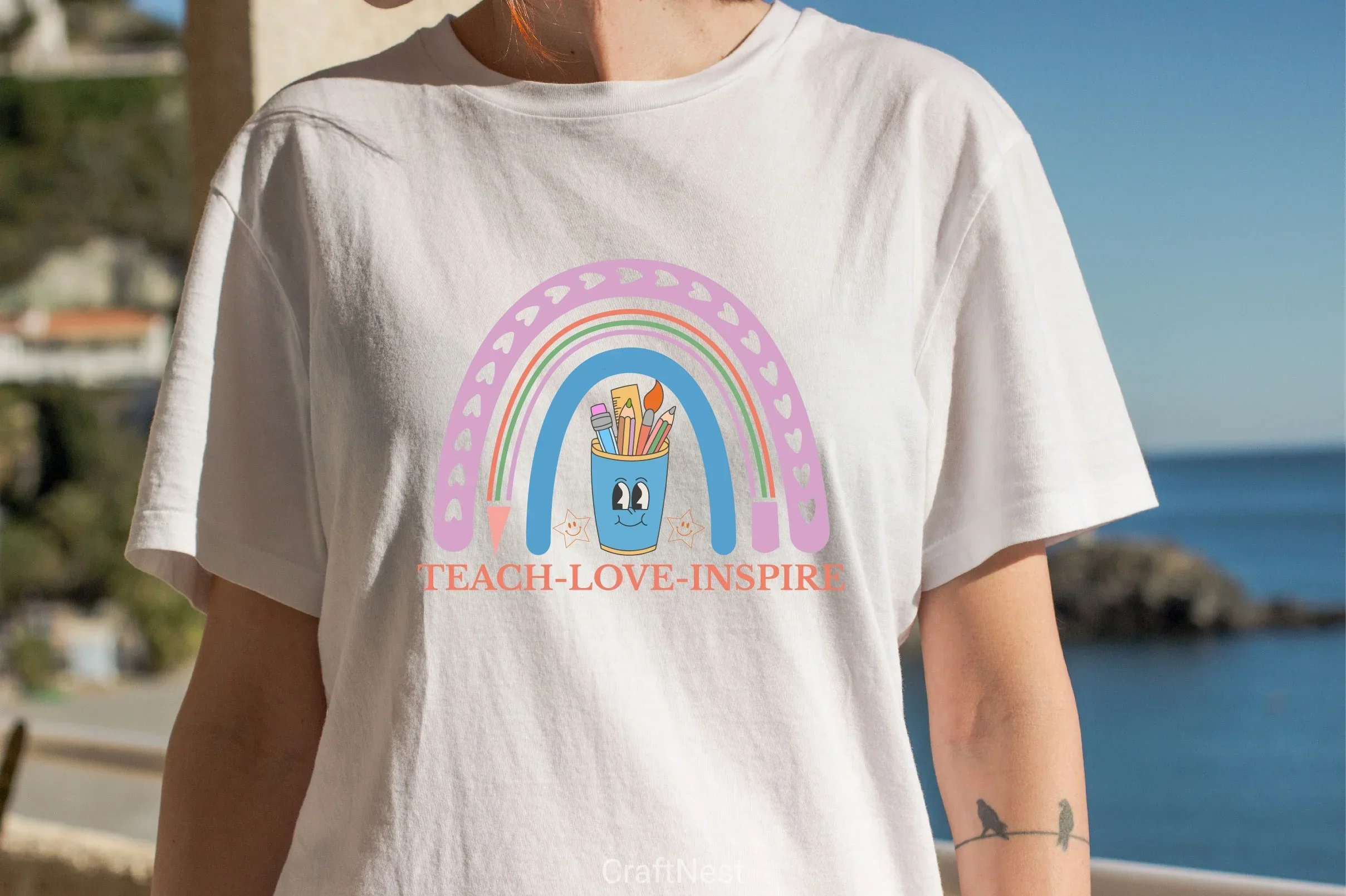 Teach Love Inspire SVG Bundle - Image 3