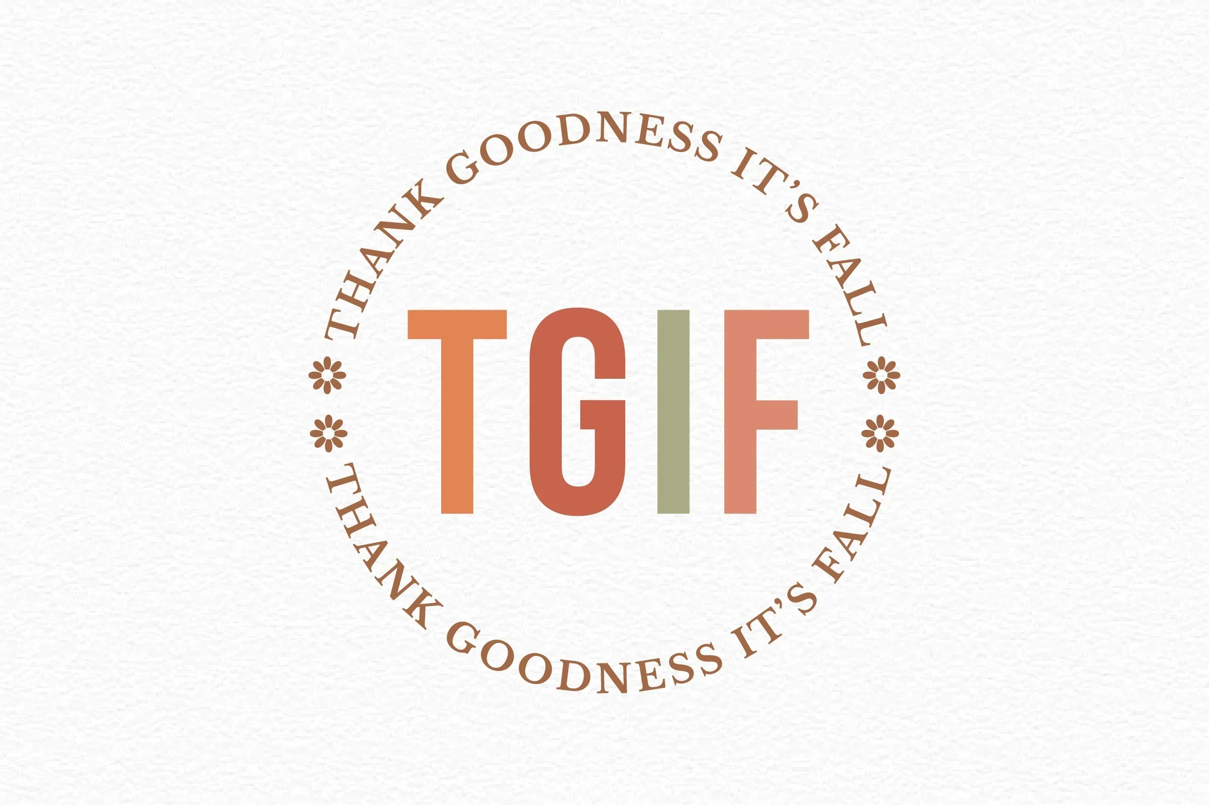 TGIF Thank Goodness It's Fall SVG Bundle
