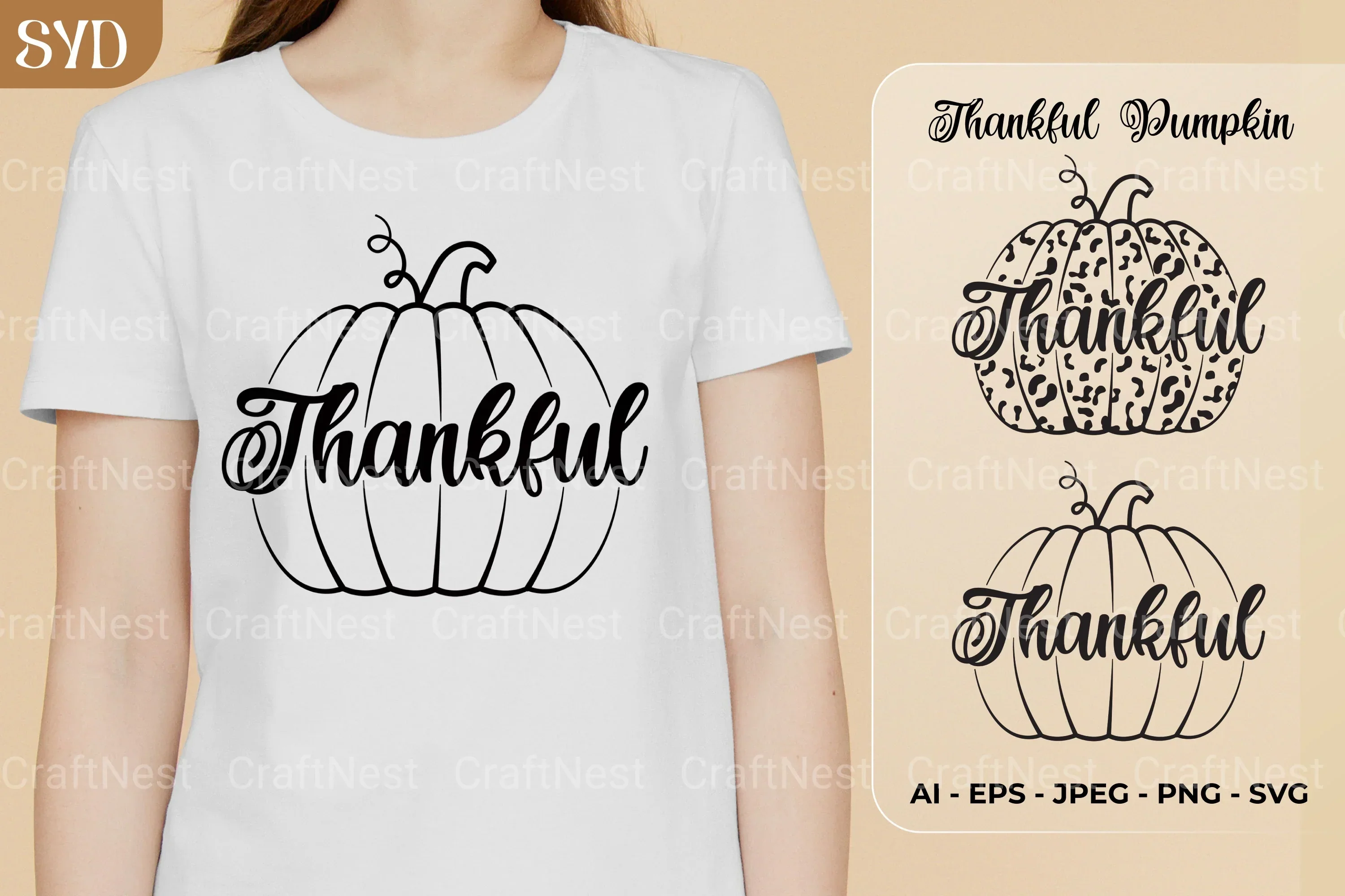 Thankful Pumpkin SVG Bundle - Image 3