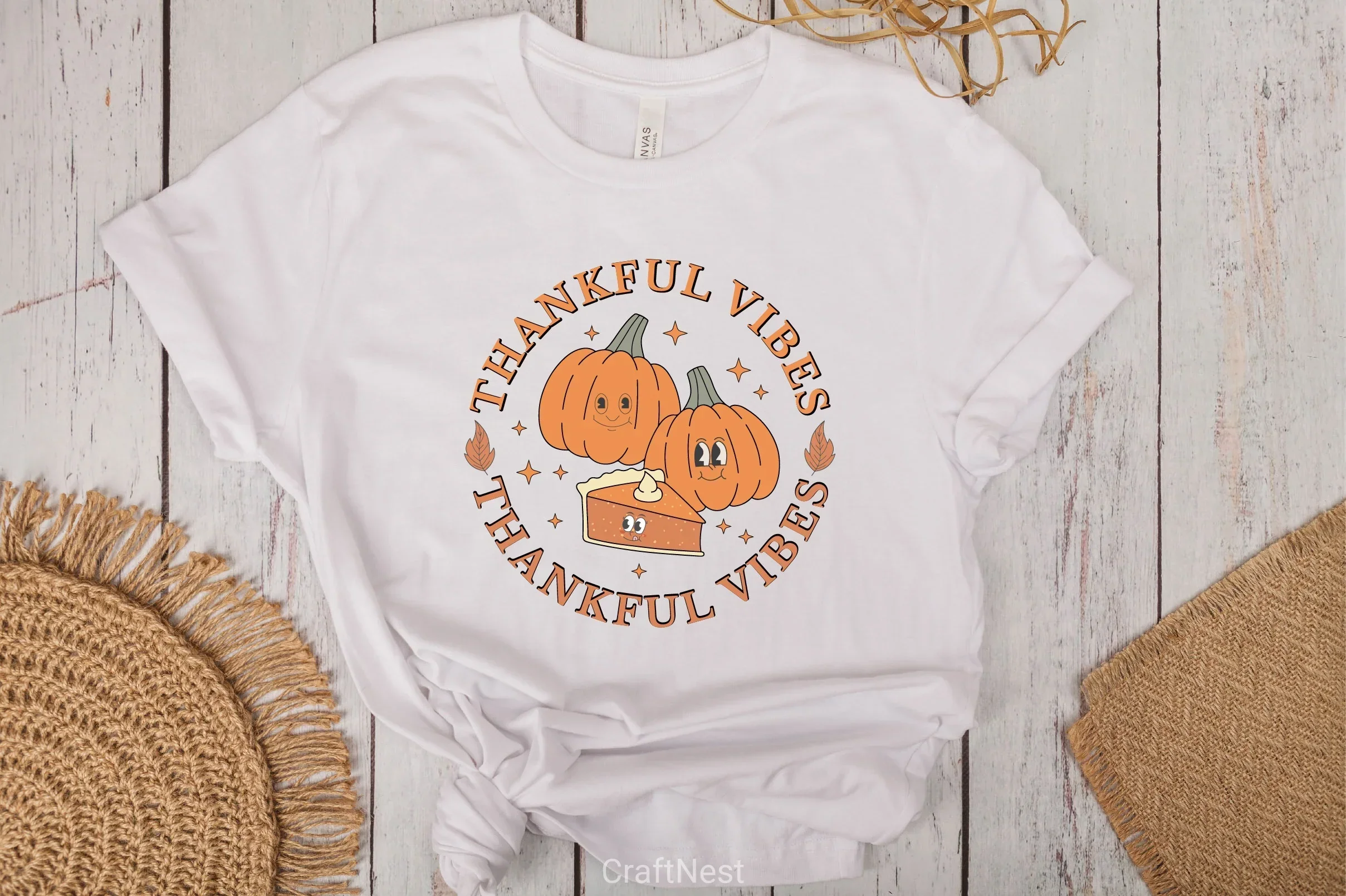Thankful Vibes SVG Bundle - Image 3