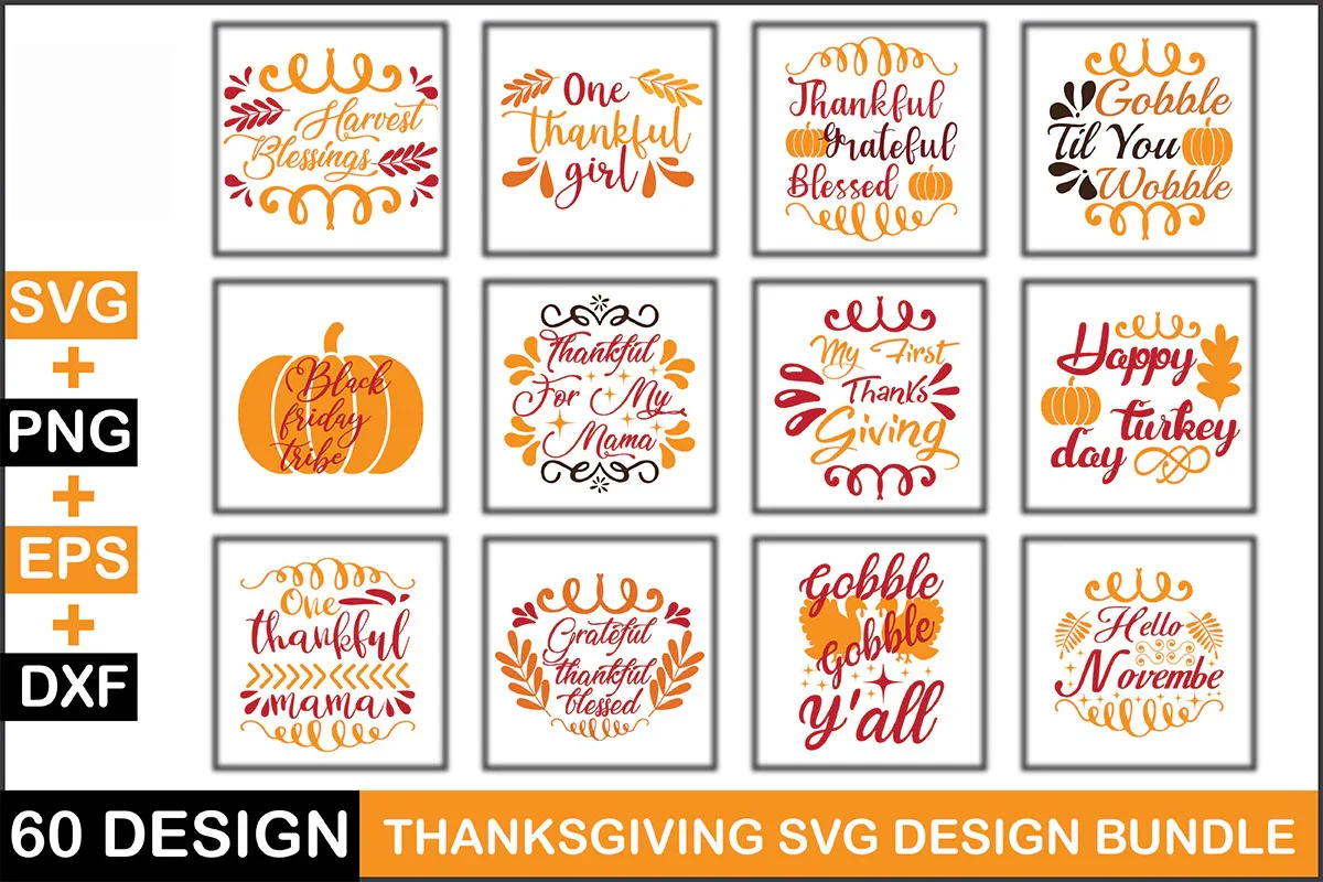 Thanksgiving SVG Bundle - Image 3