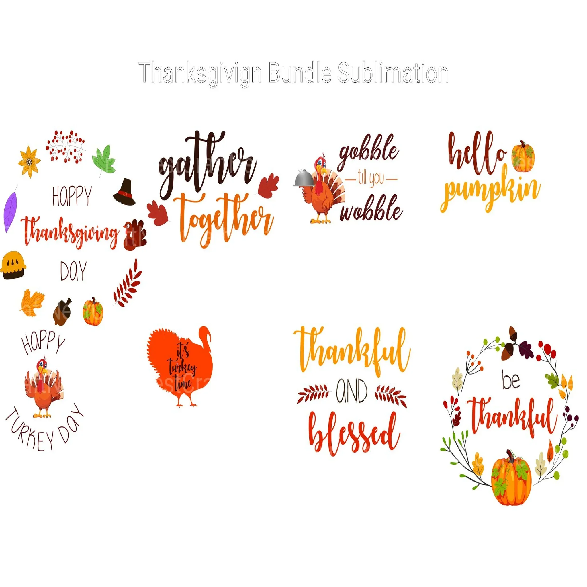Thanksgiving SVG Bundle - Image 6