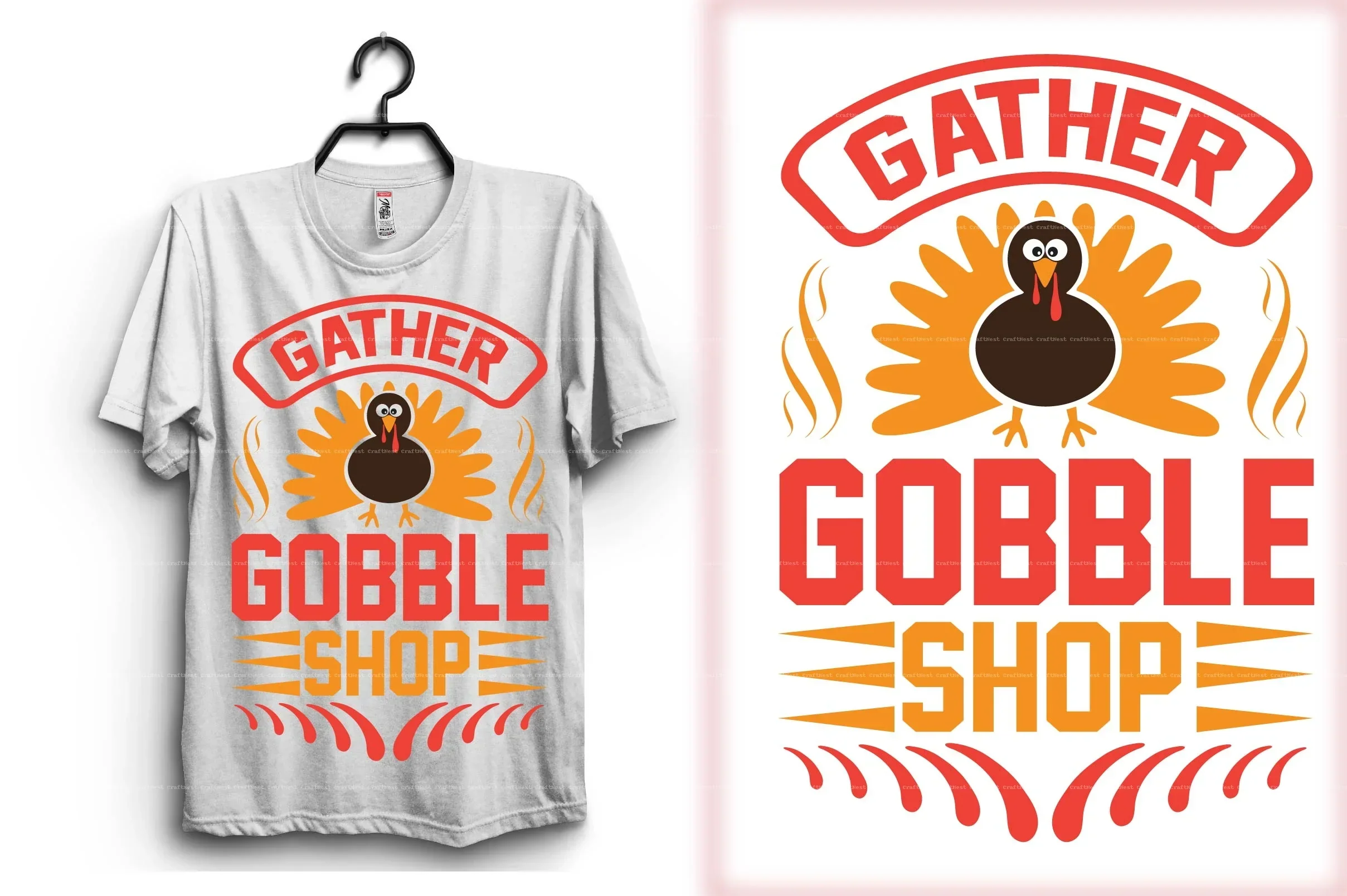 Thanksgiving T-Shirt Design SVG Bundle - Image 3