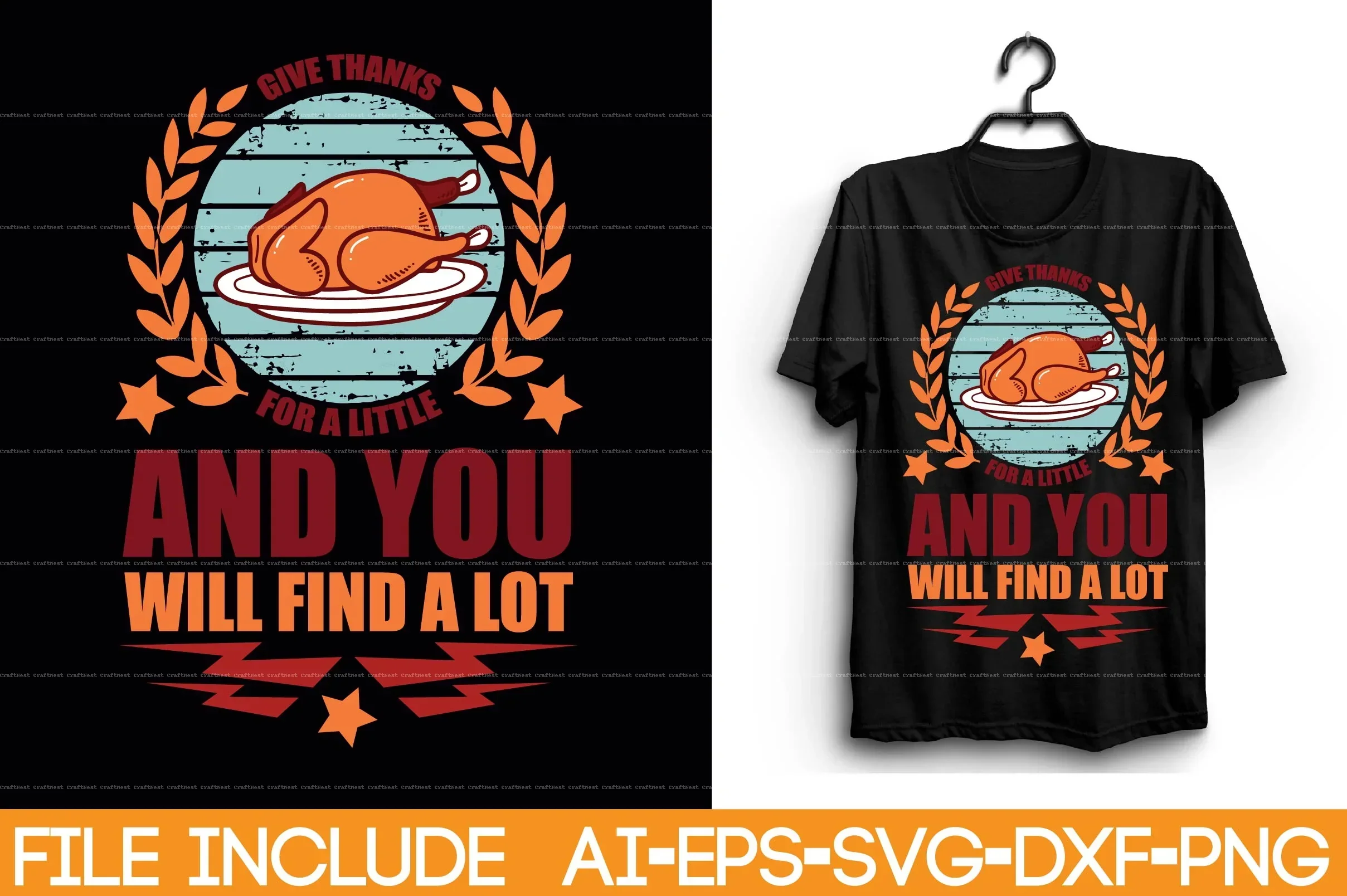 Thanksgiving T-Shirt SVG Bundle - Image 4