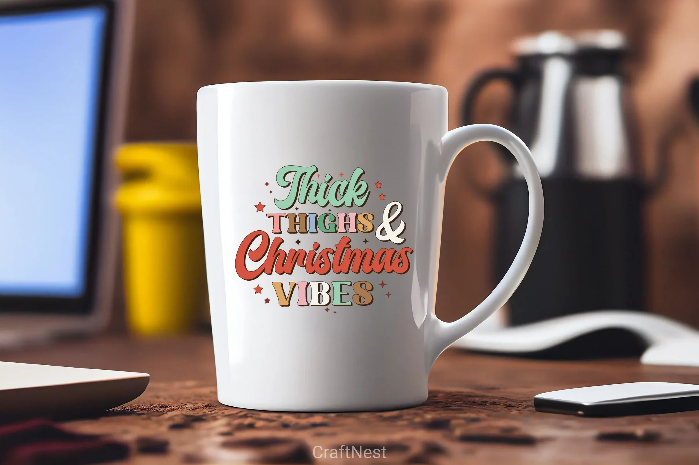 Thick Thighs & Christmas Vibes SVG Bundle - Image 3