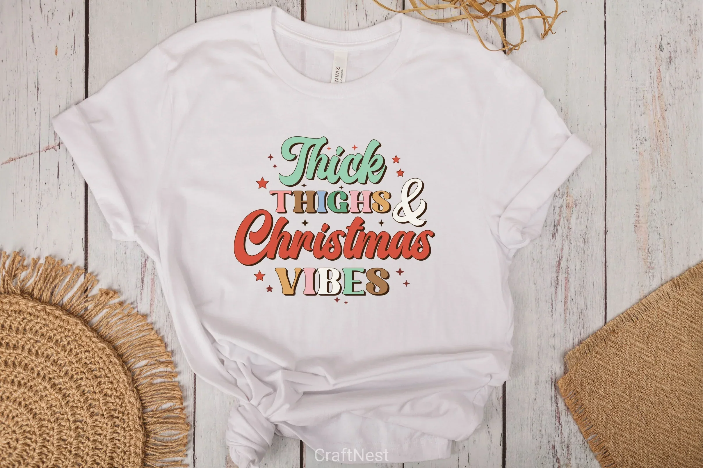Thick Thighs & Christmas Vibes SVG Bundle - Image 4