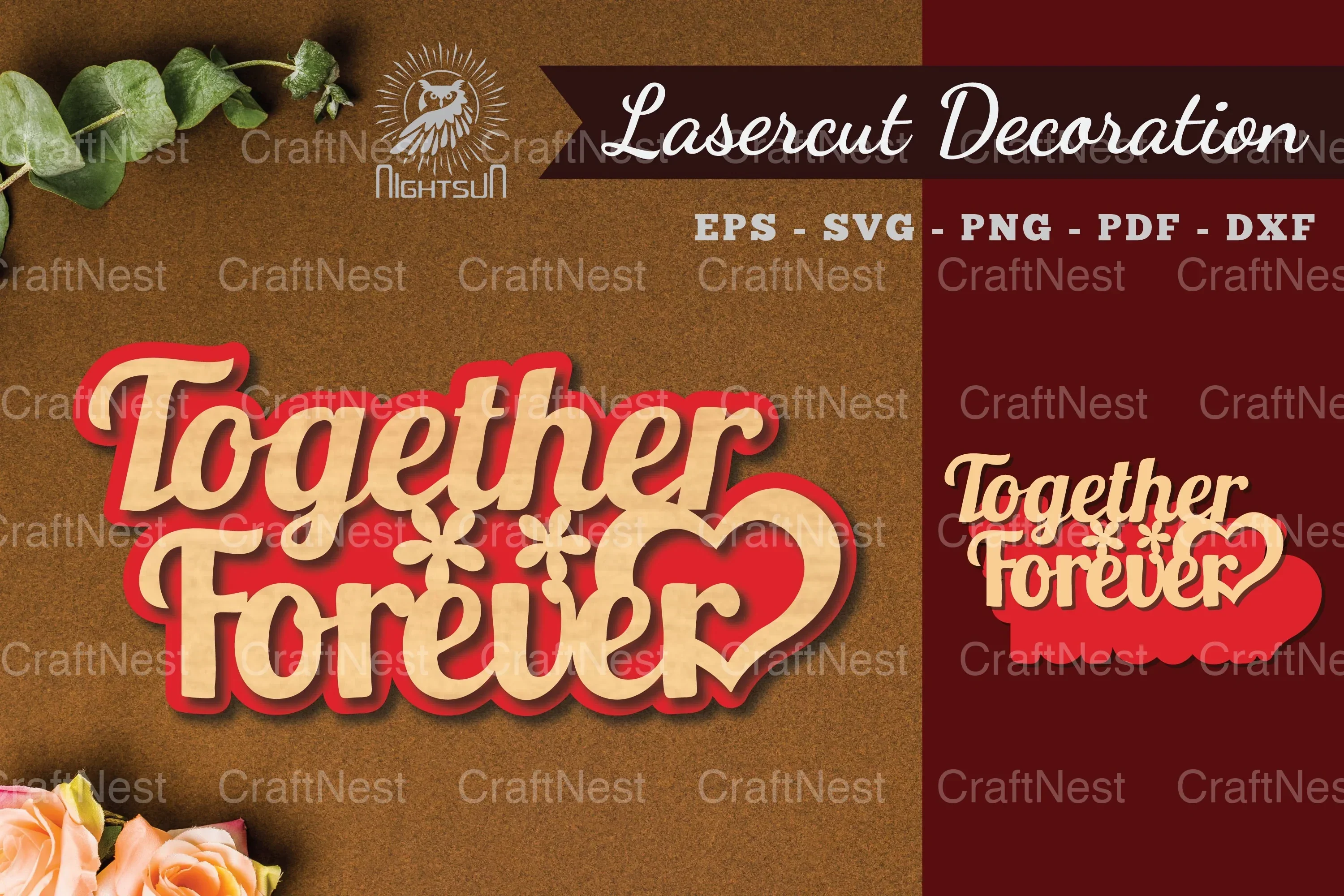 Together Forever Laser Cut Decoration Bundle