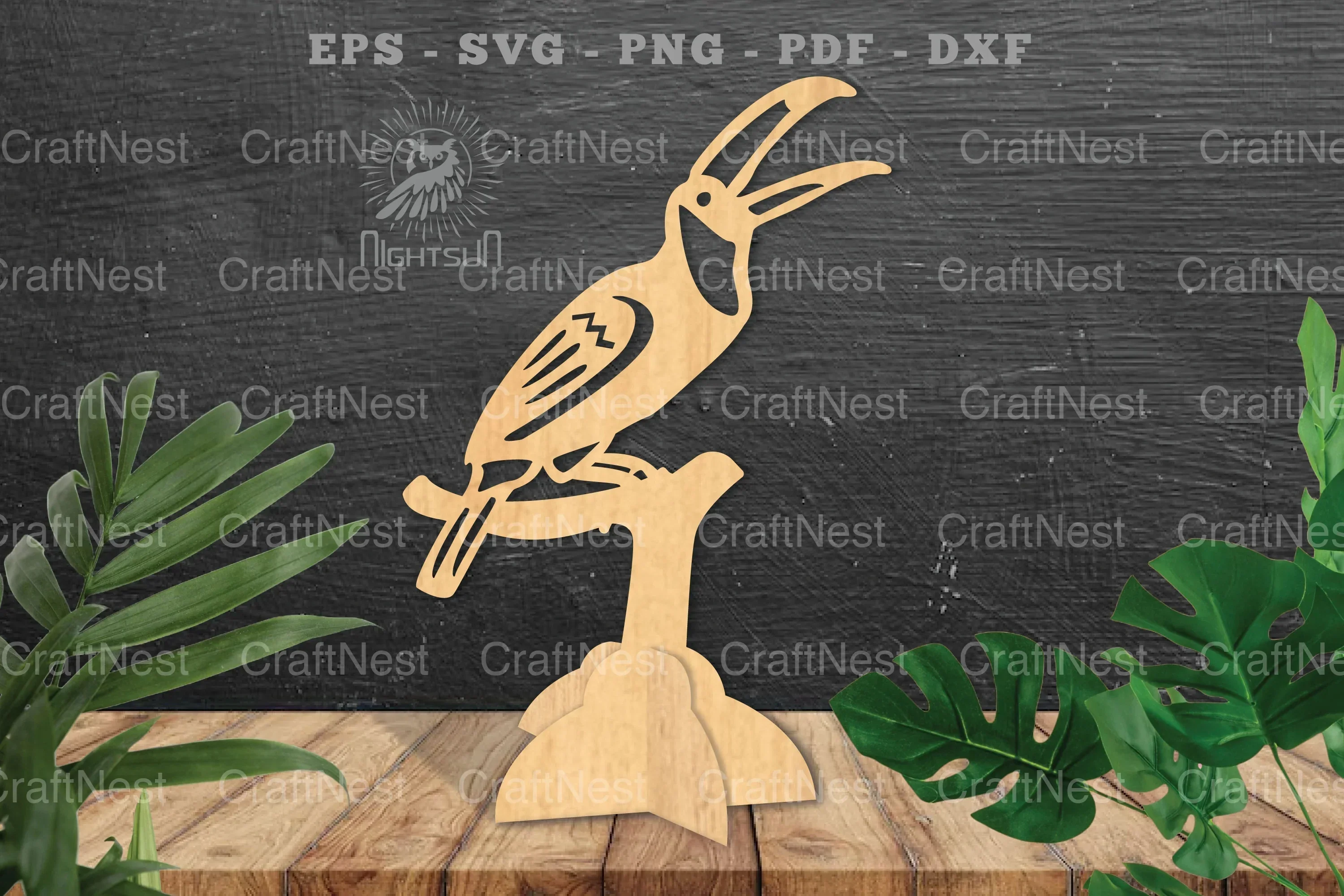 Toucan Bird Laser Cut Home Decor Clipart Bundle