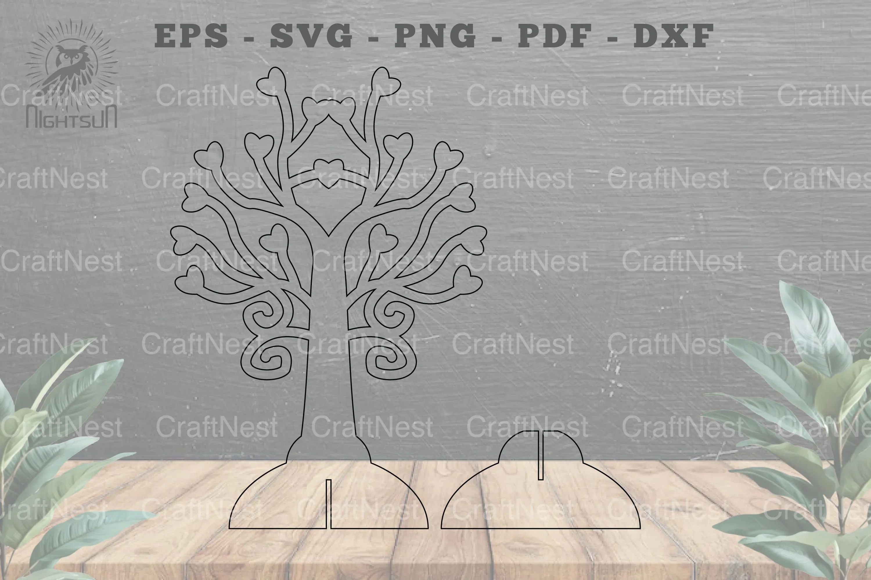 Tree Love Laser Cut Home Decoration - Wall Art Decor - Image 2
