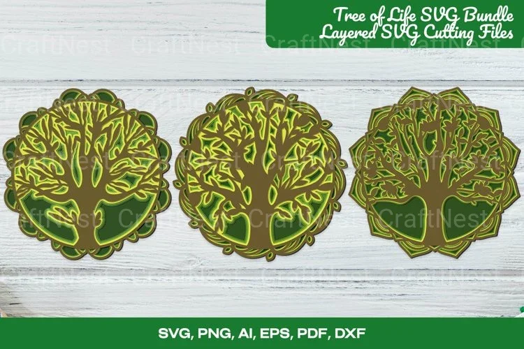 Tree of Life Layered SVG Bundle