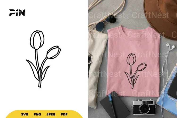Tulip Flower SVG Bundle