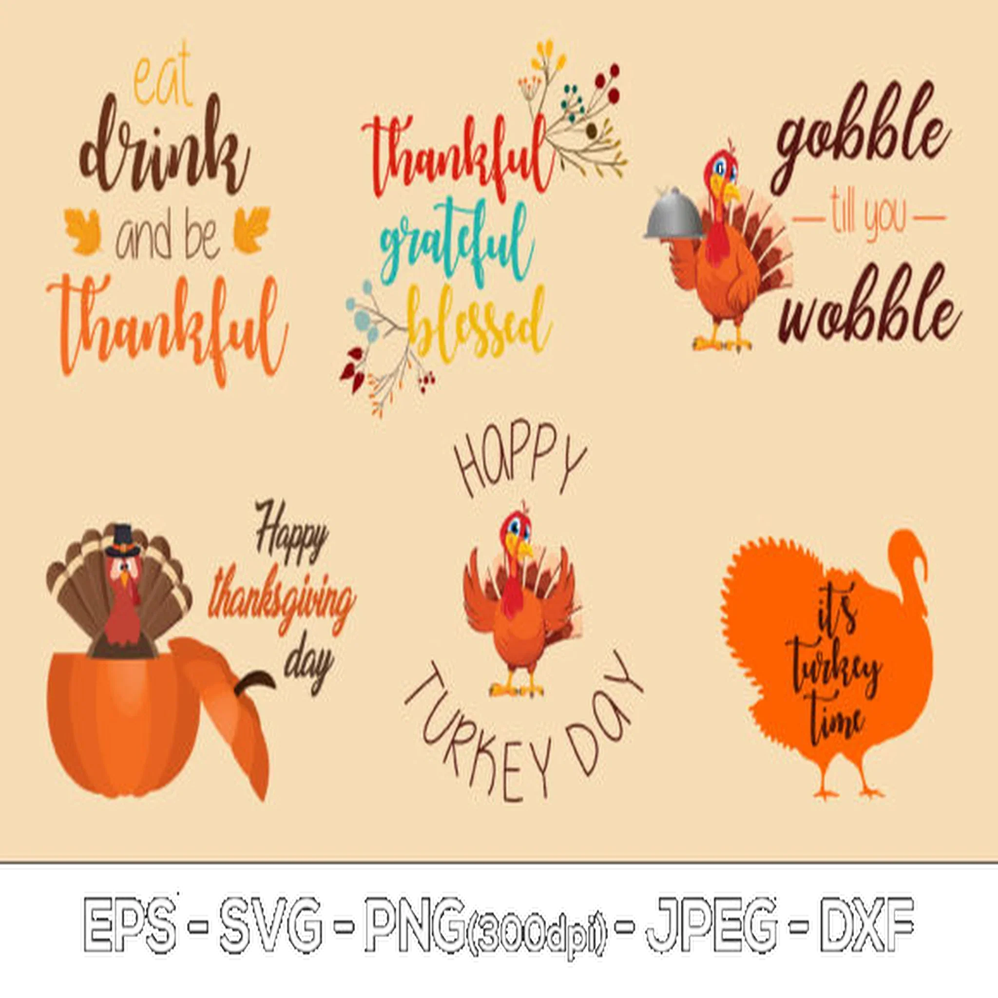 Turkey Thanksgiving SVG