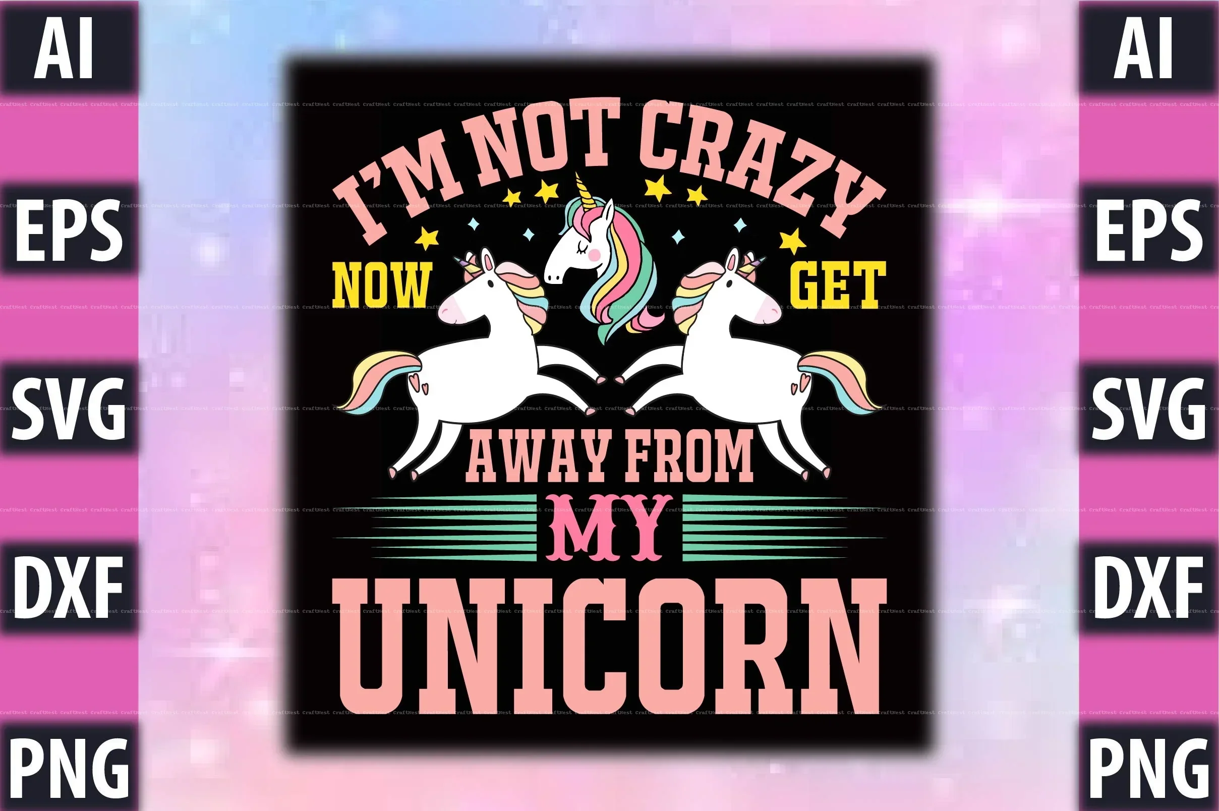 Unicorn T-Shirt Design SVG Bundle - Image 11