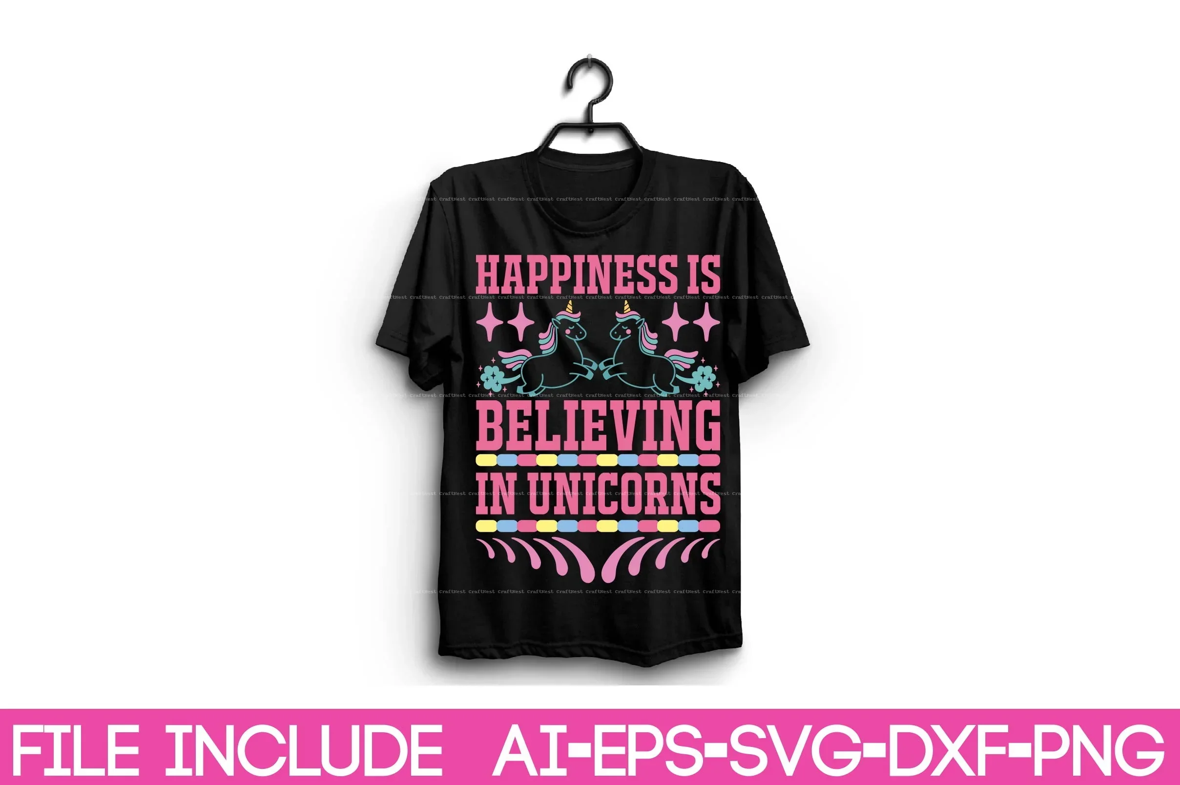 Unicorn T-Shirt Design SVG Bundle - Image 5