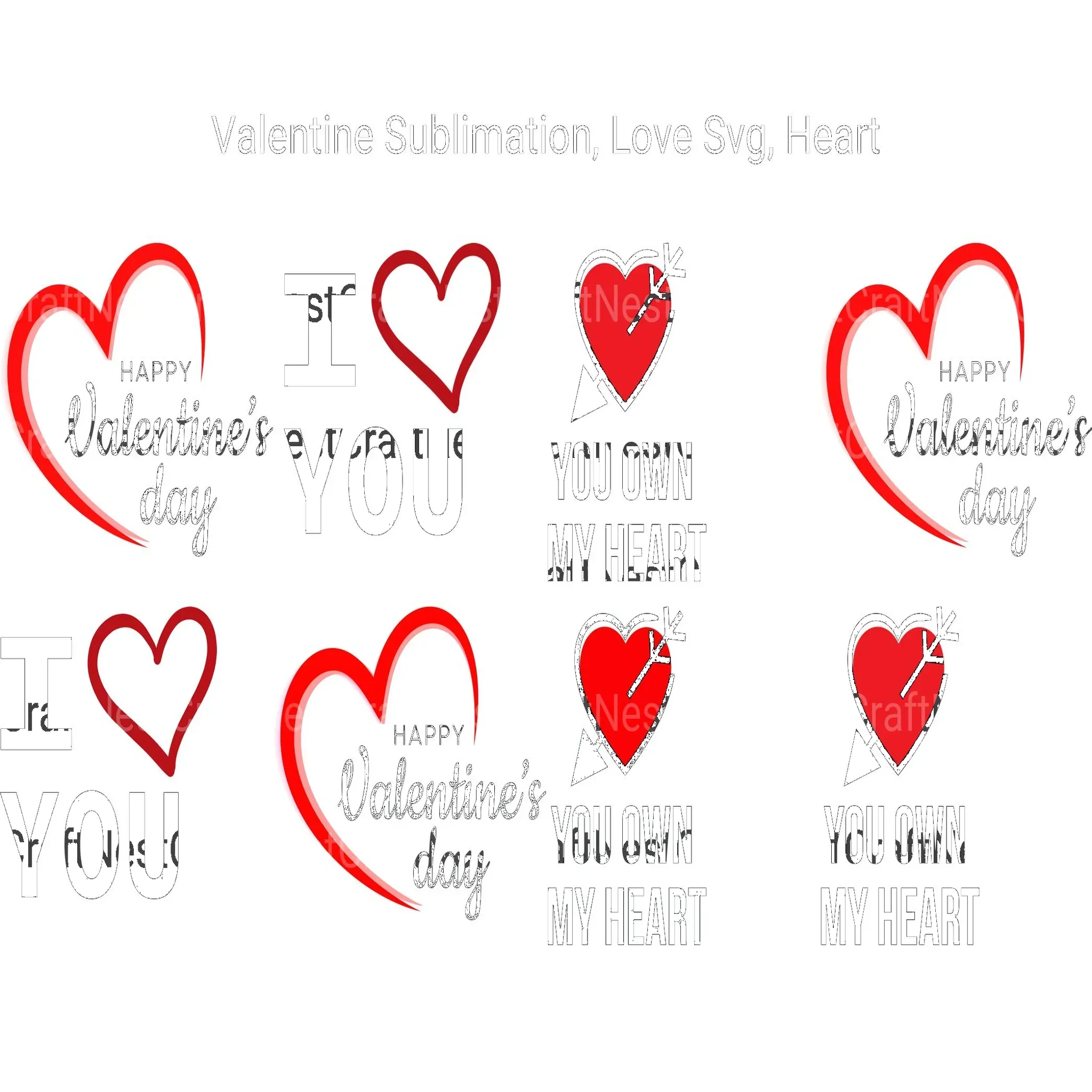 Valentine Love SVG - Image 2
