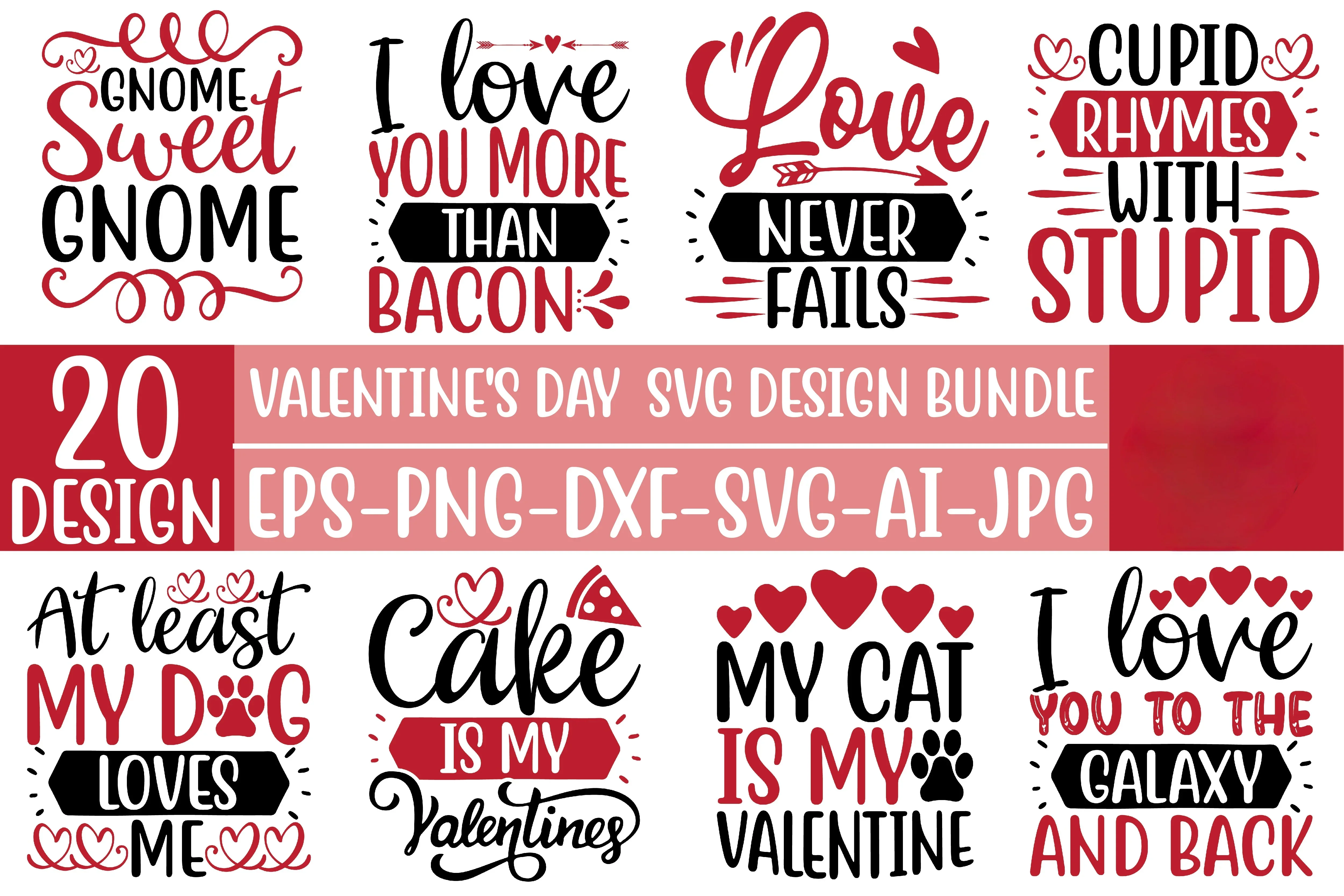 Valentine‚Äôs Day SVG Bundle