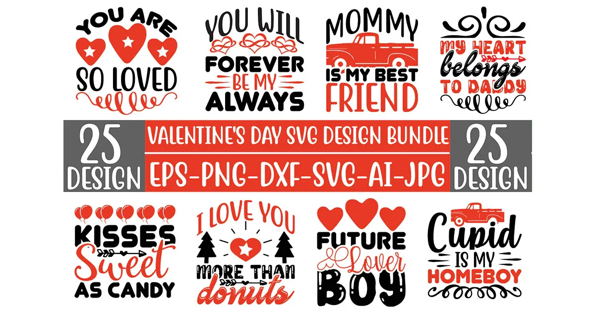 Valentine‚Äôs Day SVG Bundle