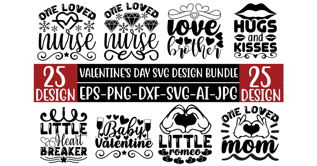 Valentine’s Day SVG Bundle