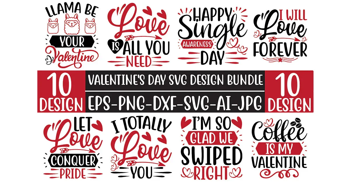 Valentine’s Day SVG Bundle