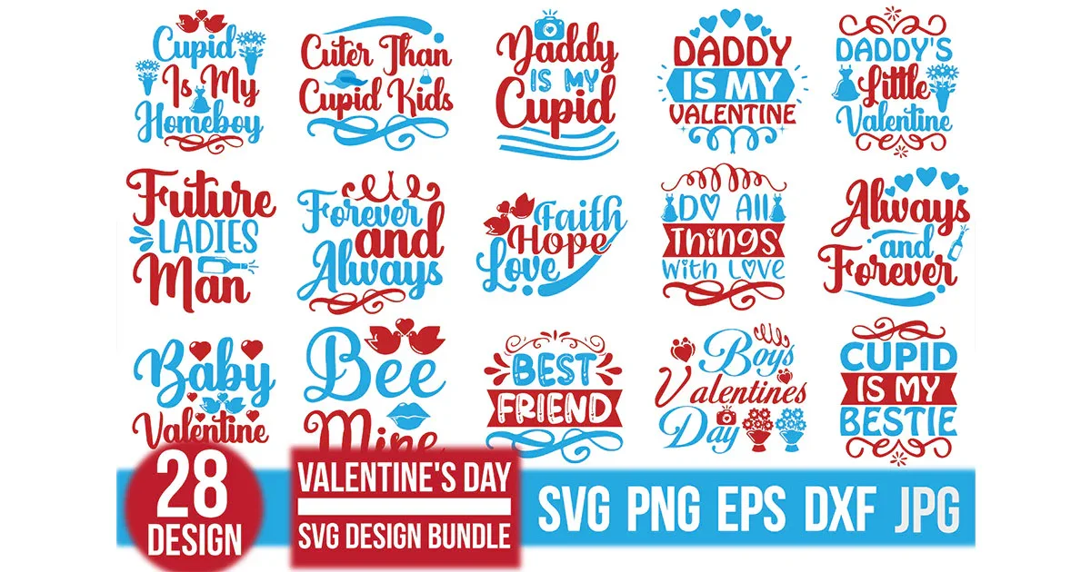 Valentine's Day SVG Bundle