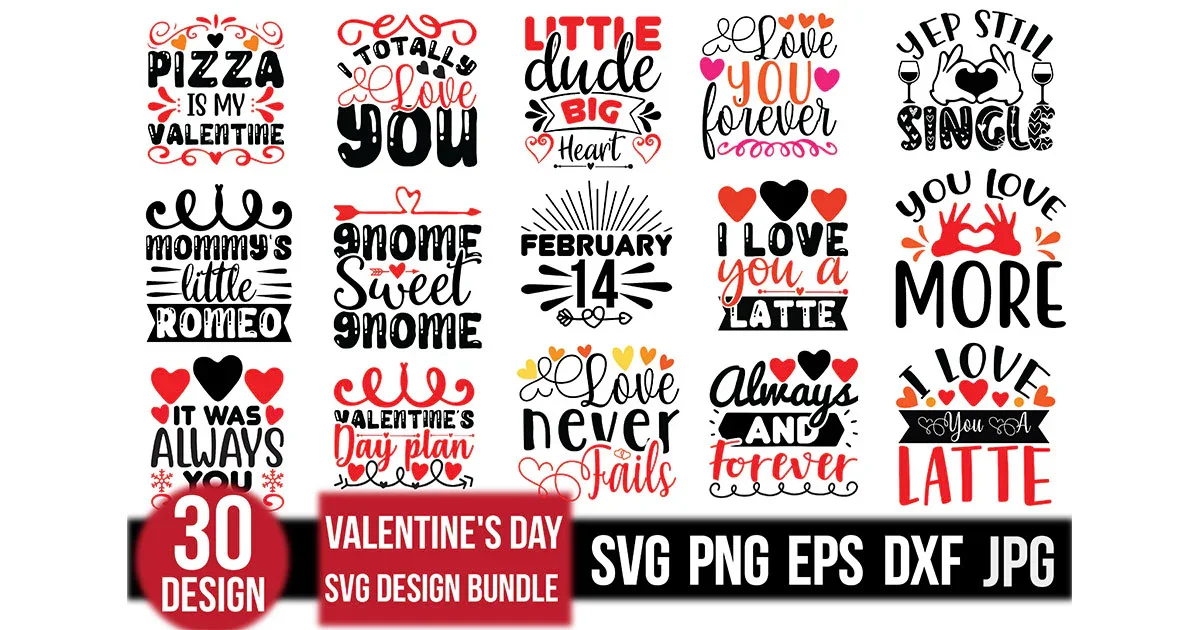Valentine's Day SVG Bundle