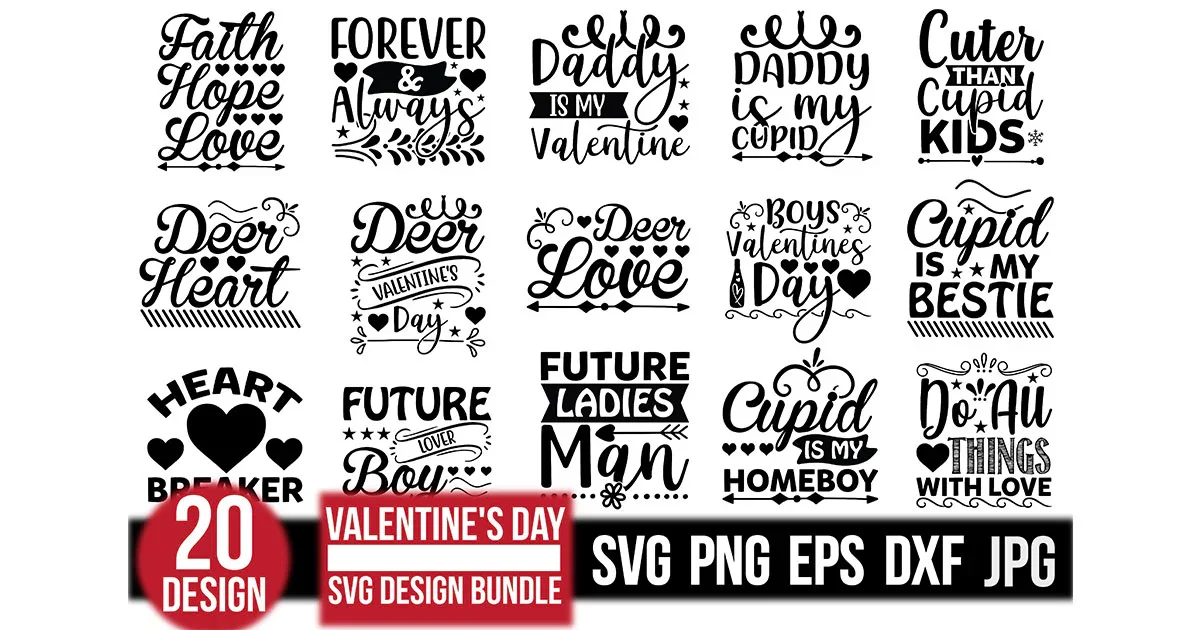 Valentine's Day SVG Bundle