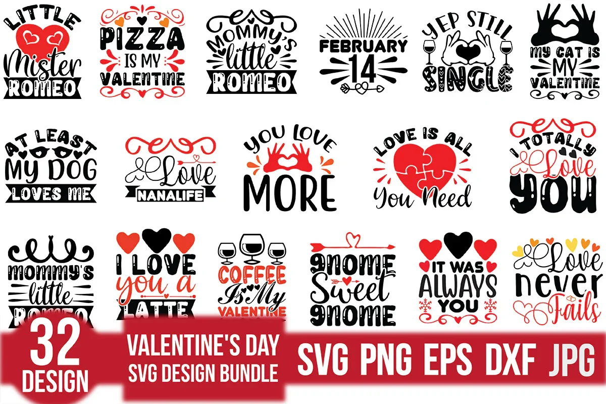 Valentine's Day SVG Bundle