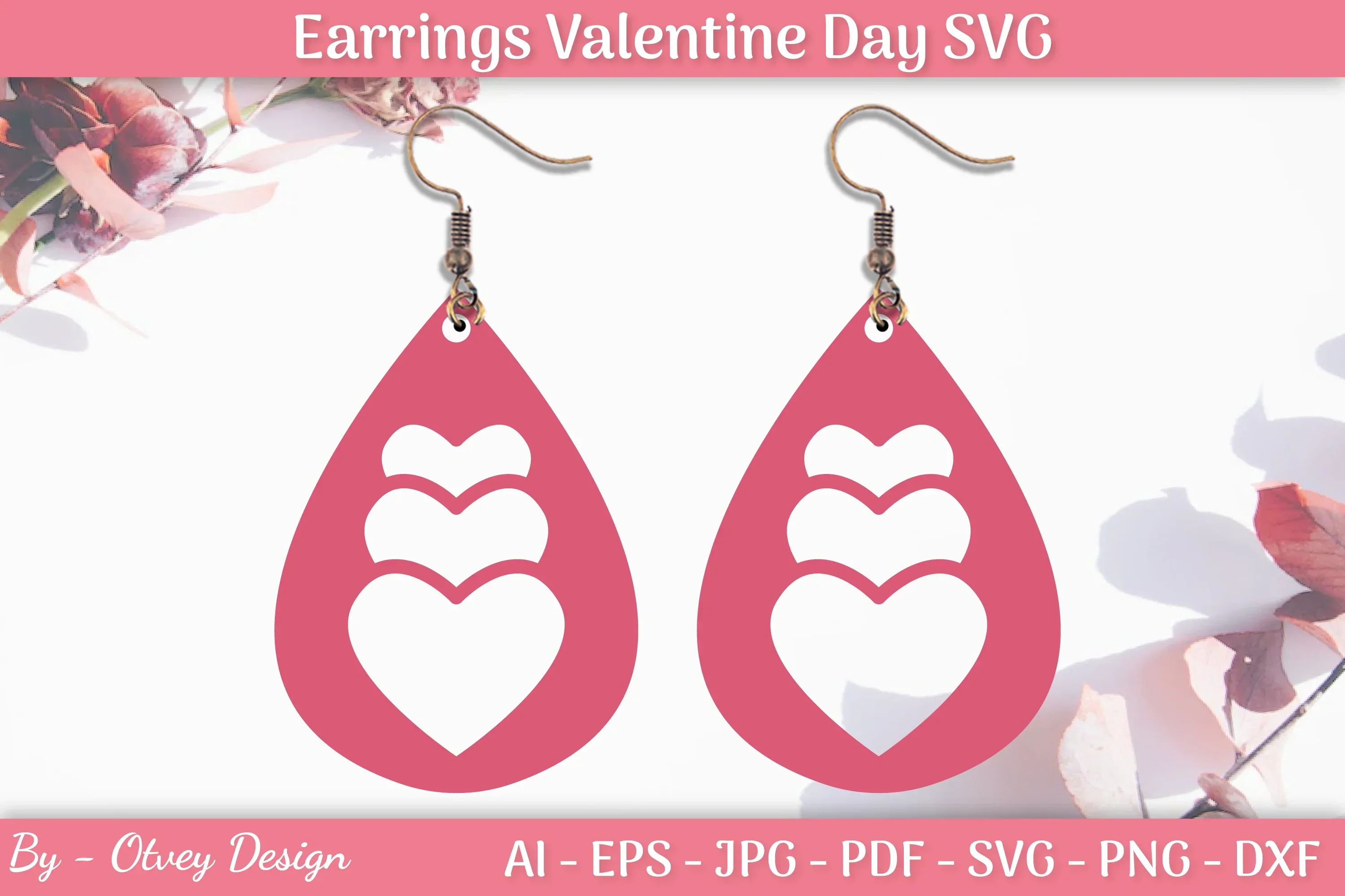 Valentine's Earrings SVG Bundle