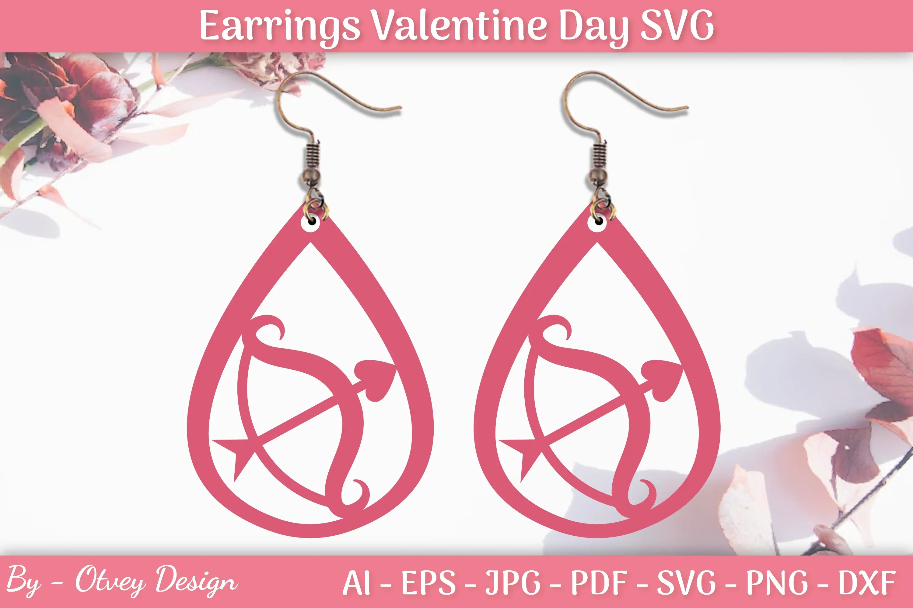 Valentine's Earrings SVG Bundle