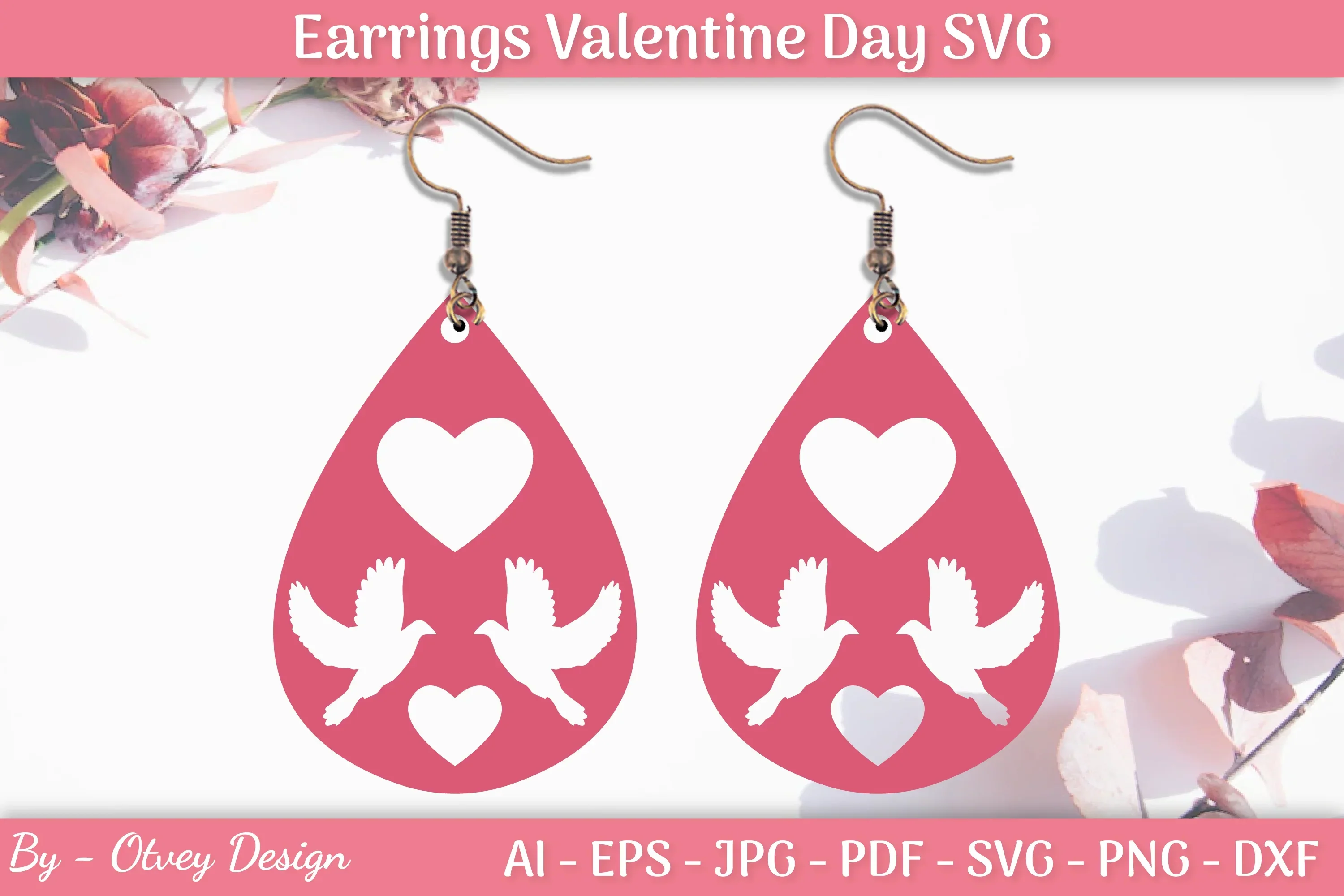 Valentine's Earrings SVG Bundle