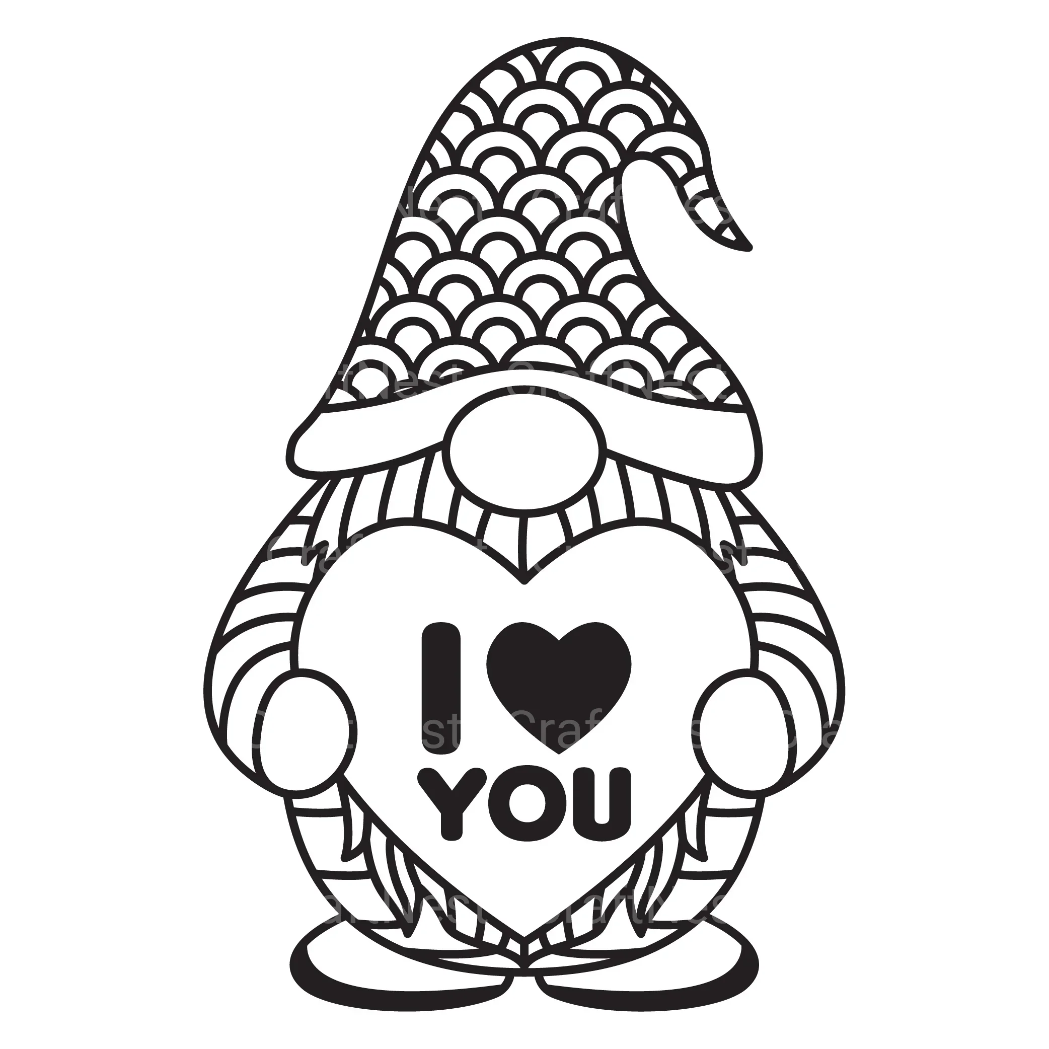 Valentine's Gnome SVG Bundle