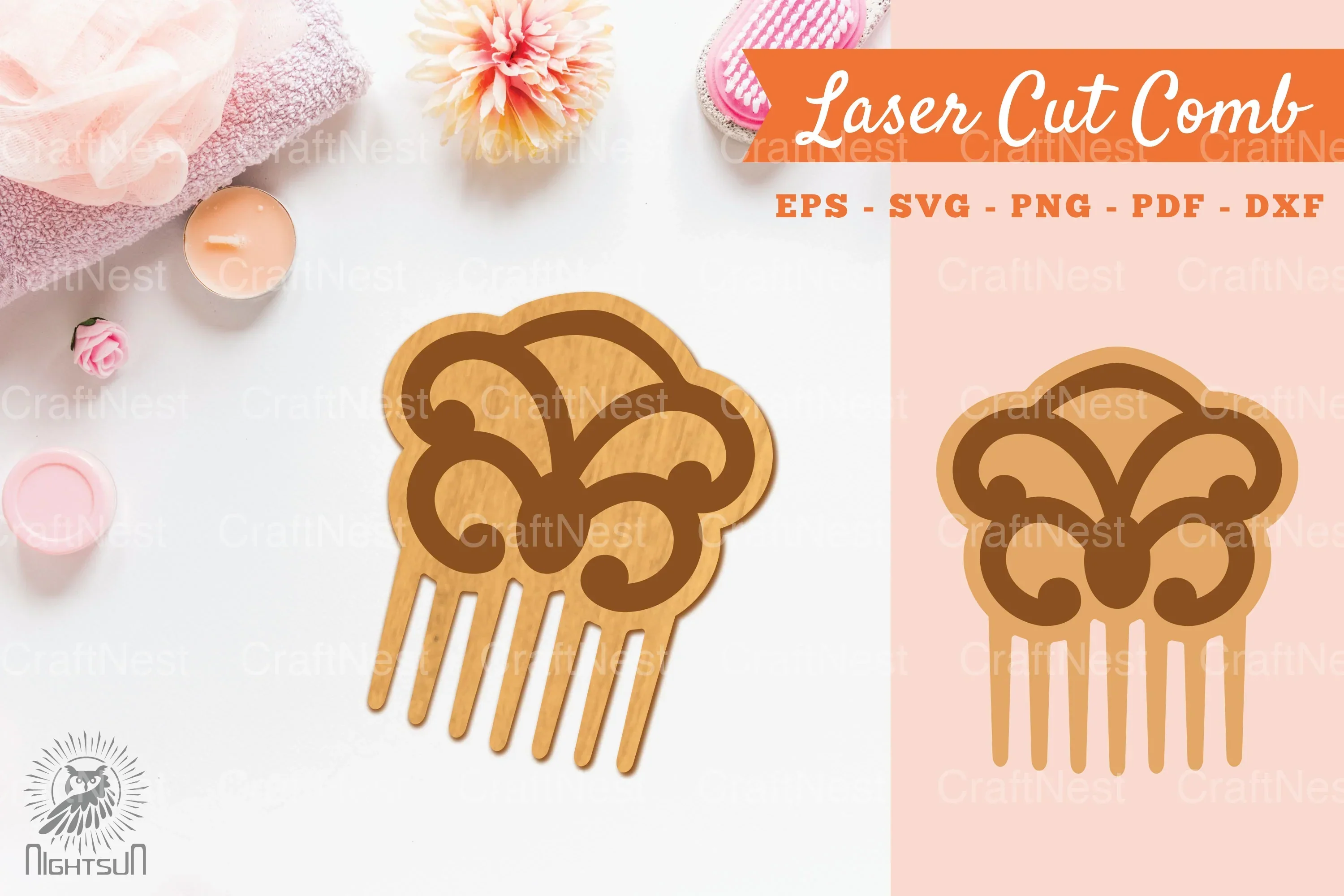 Victorian Laser Cut Comb SVG Bundle