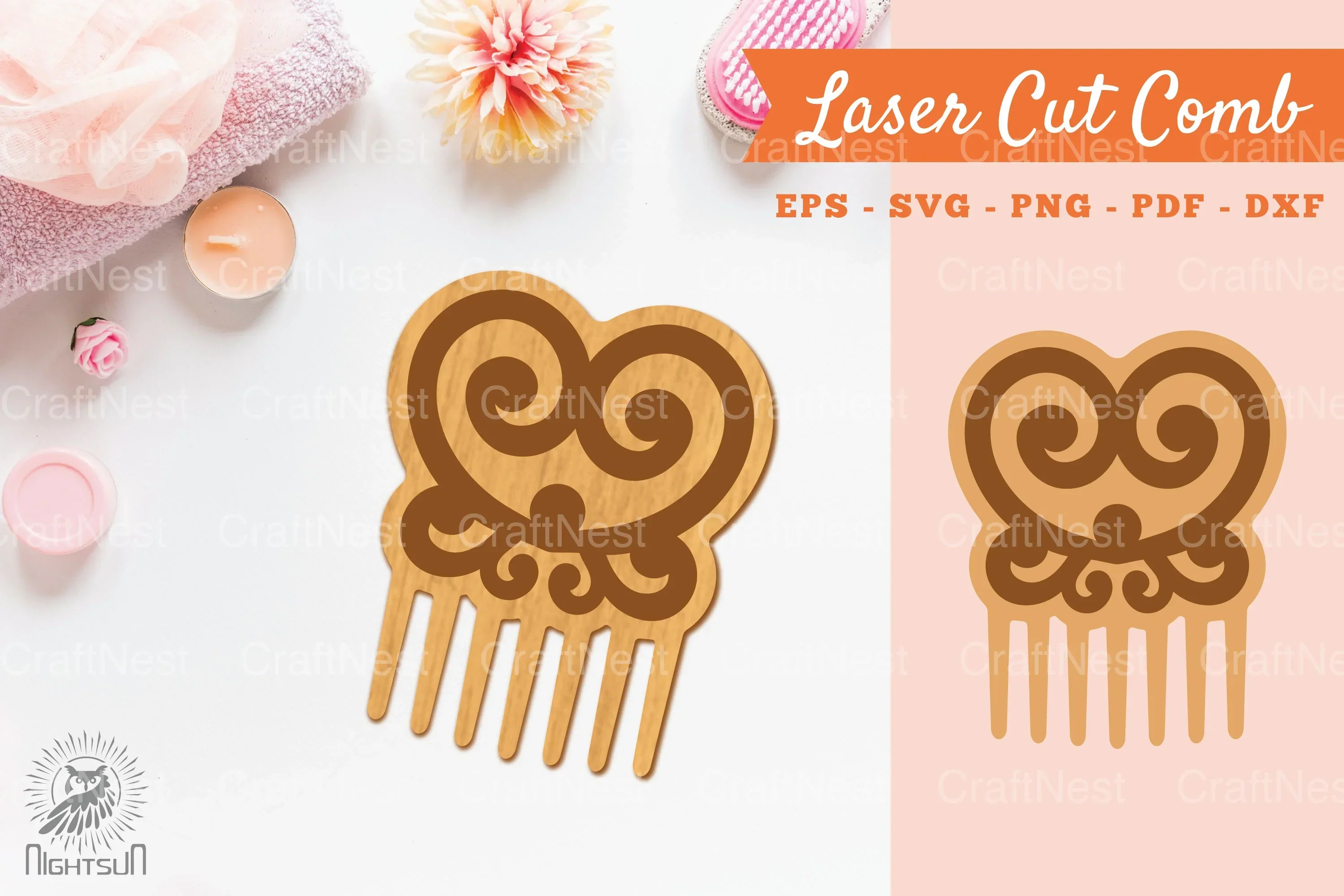 Victorian Laser Cut Comb SVG Bundle