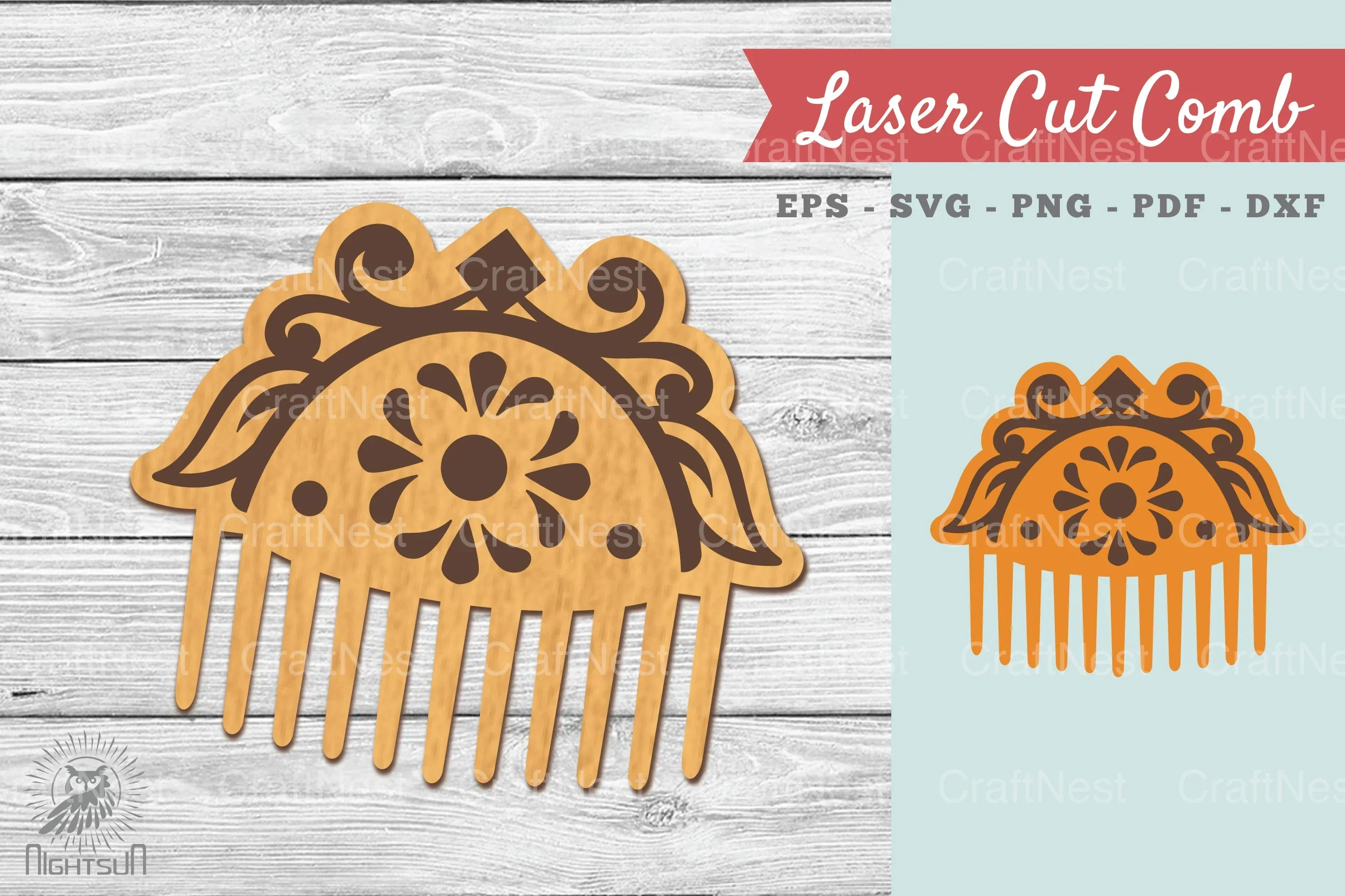 Victorian Laser Cut Comb SVG Bundle