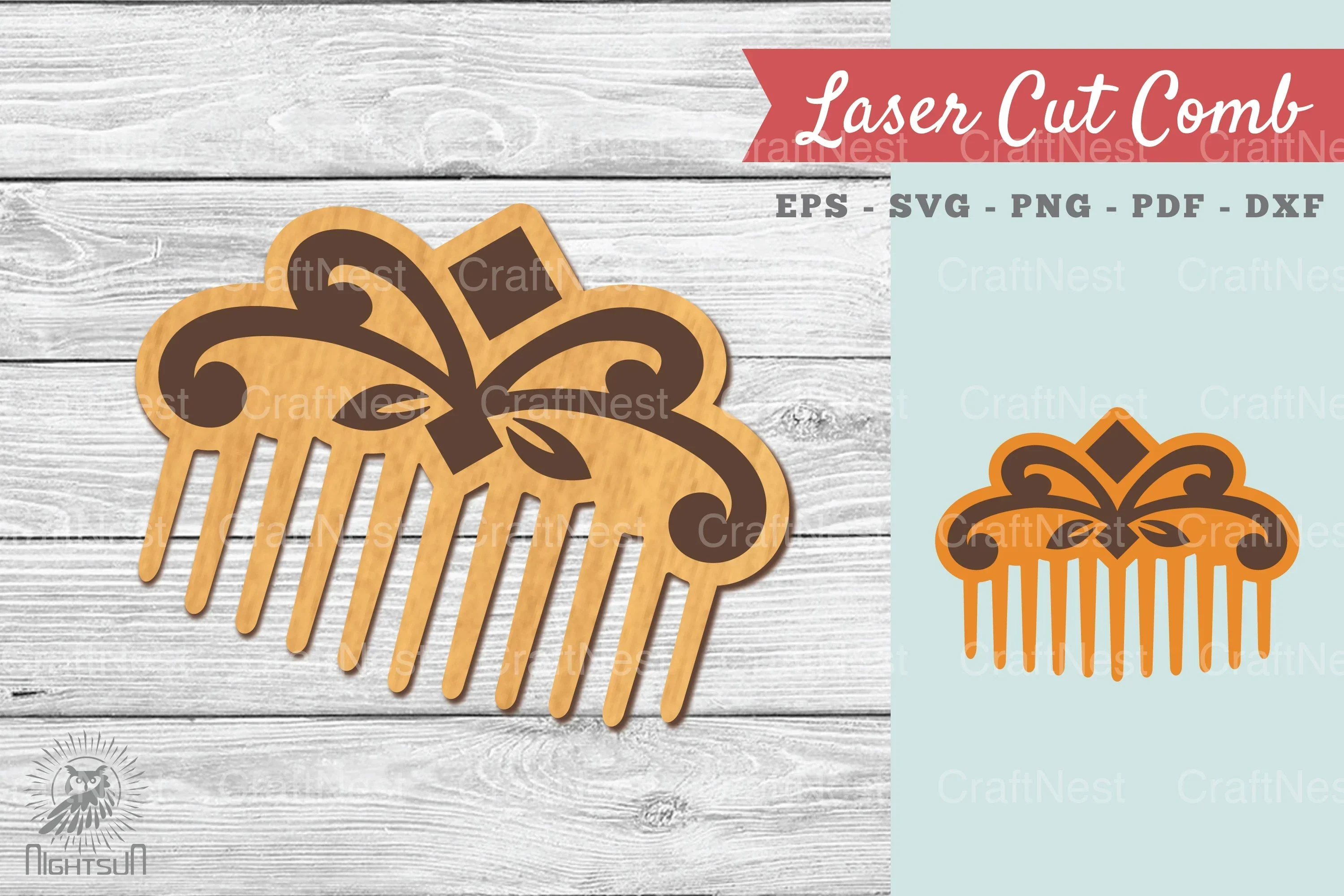 Victorian Laser Cut Comb SVG Bundle