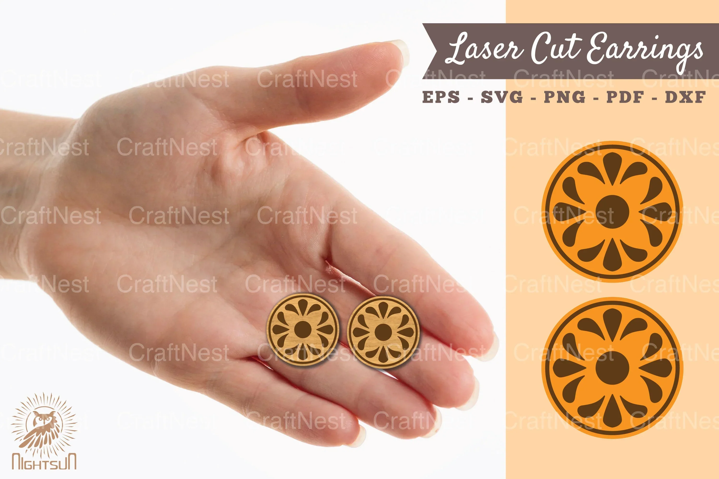 Victorian Laser Cut Earrings SVG Bundle