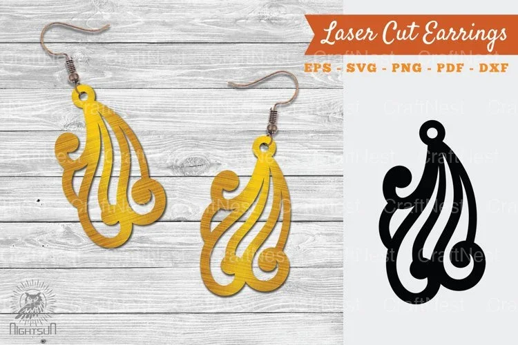 Victorian Laser Cut Earrings SVG Bundle