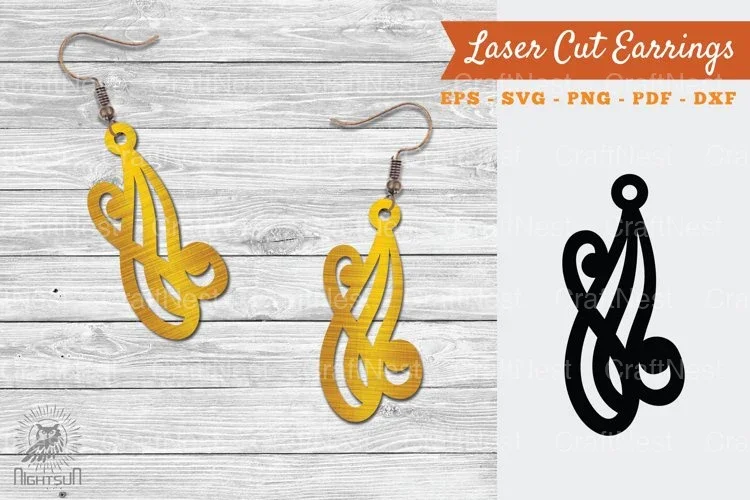 Victorian Laser Cut Earrings SVG Bundle