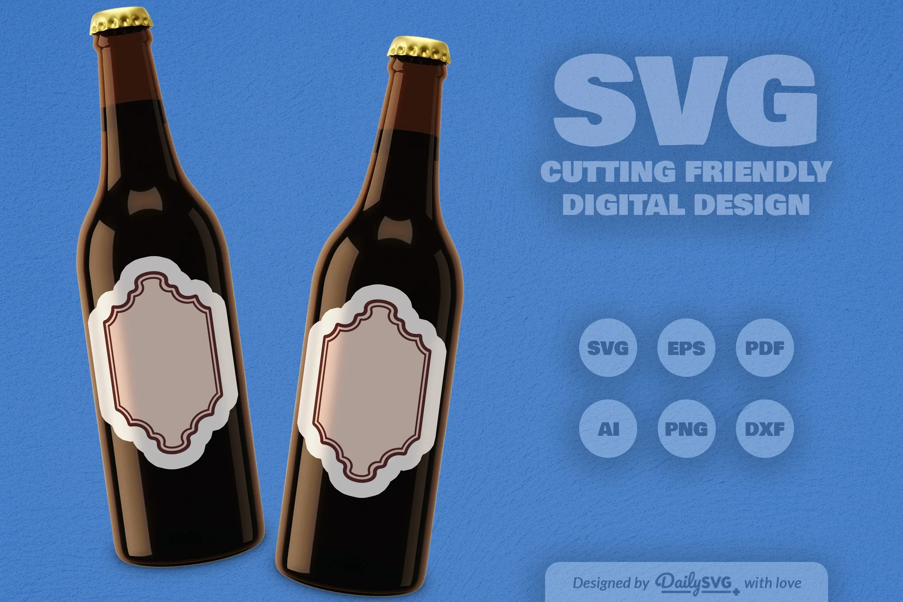 Vintage Bottle Label SVG Bundle - Image 6