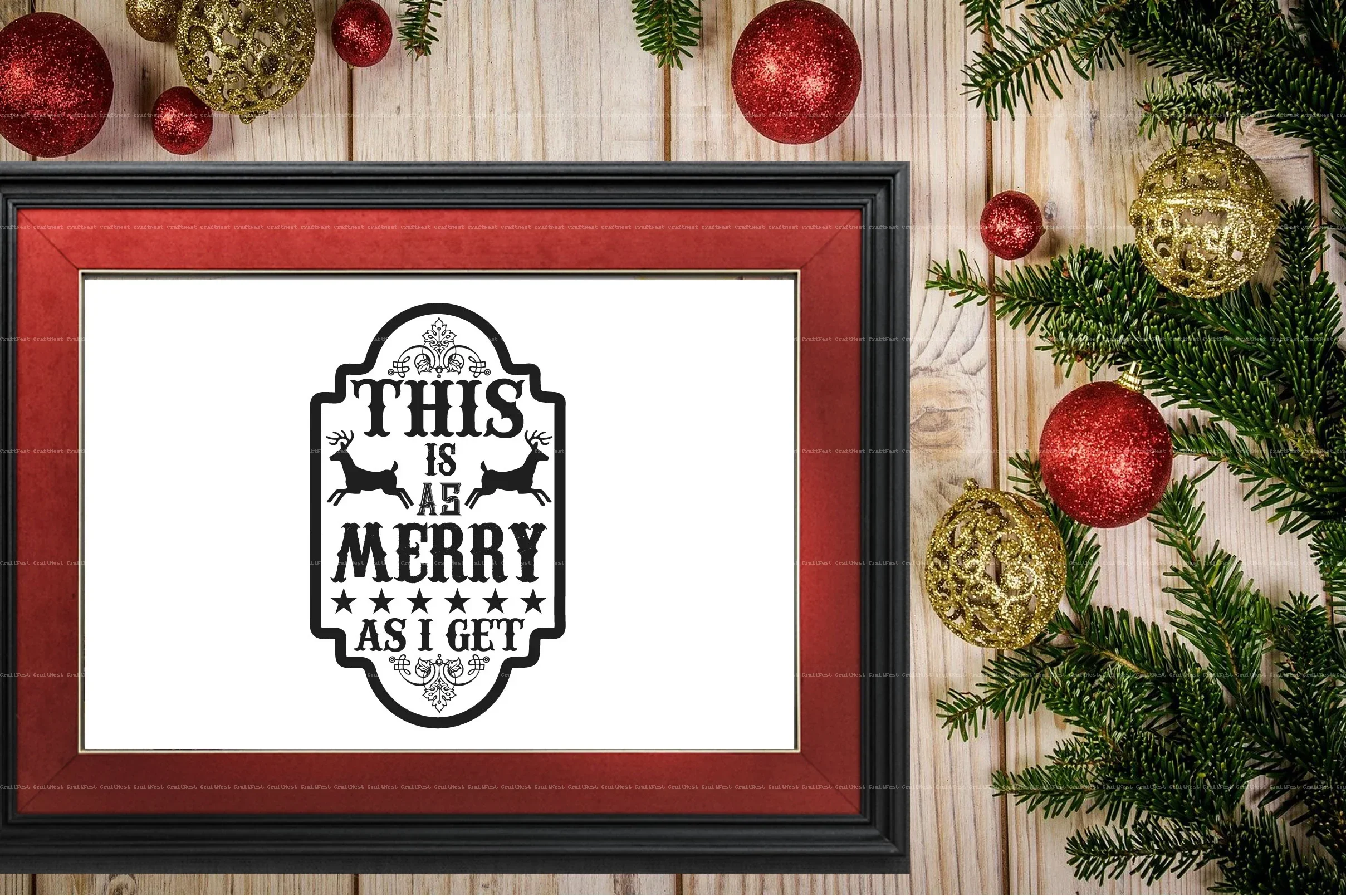 Vintage Christmas SVG Bundle - Image 6