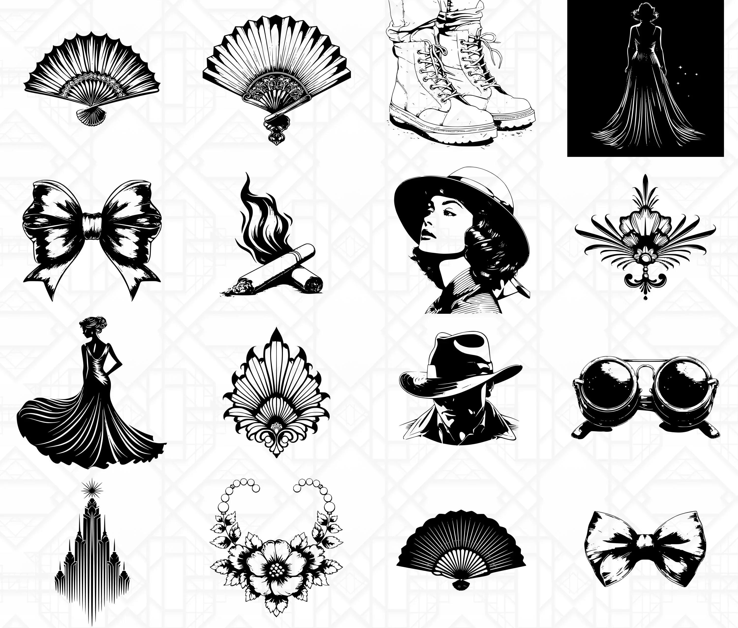 Vintage Fashion SVG Bundle - Image 3