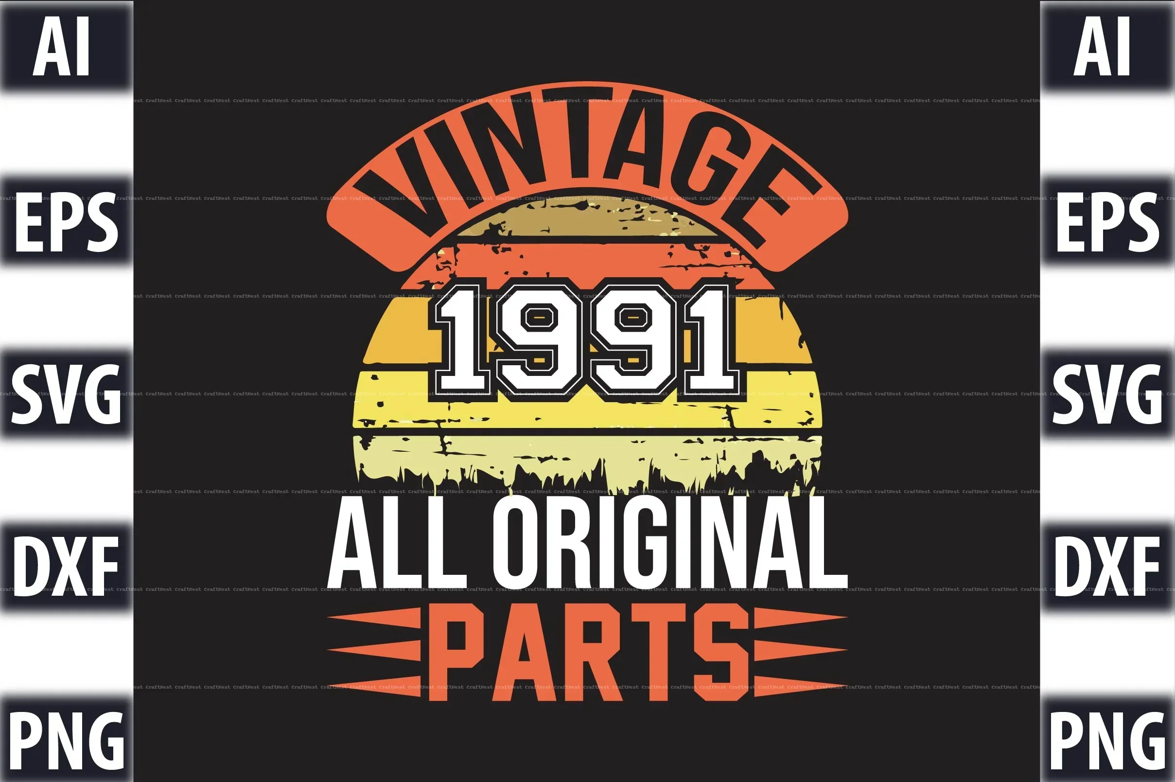 Vintage SVG Bundle 20/20 - Image 5