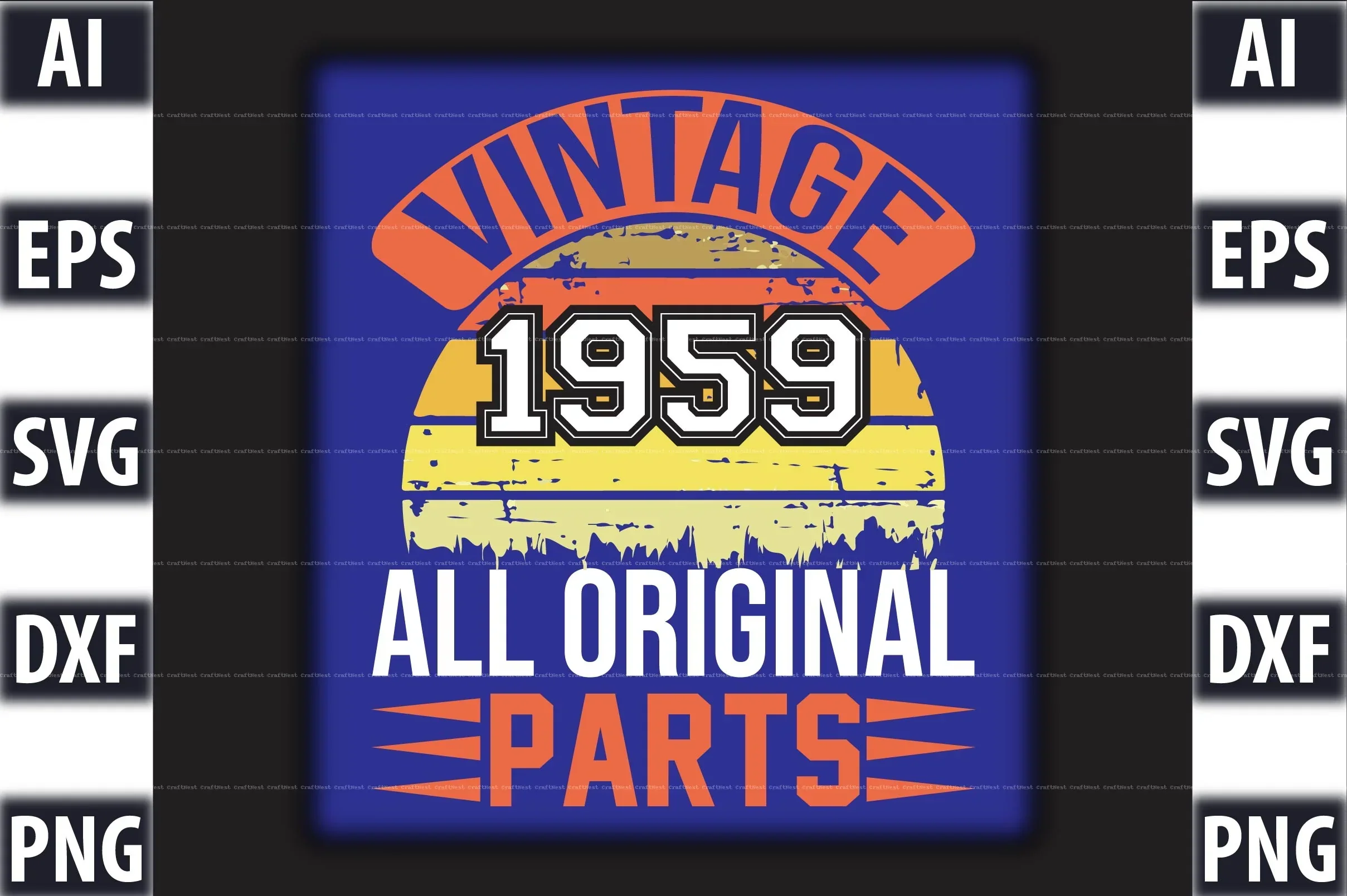 Vintage T-Shirt Design SVG Bundle - Image 3