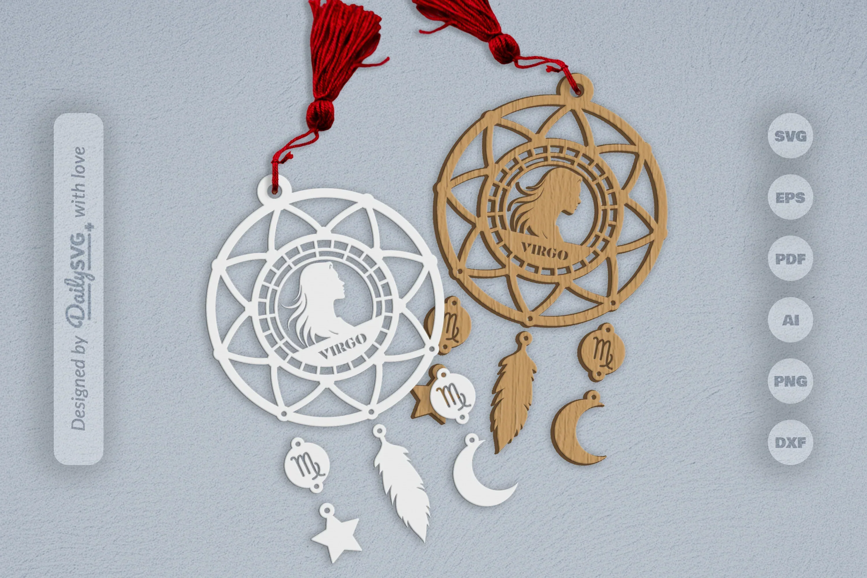 Virgo Dream Catcher Set SVG Bundle