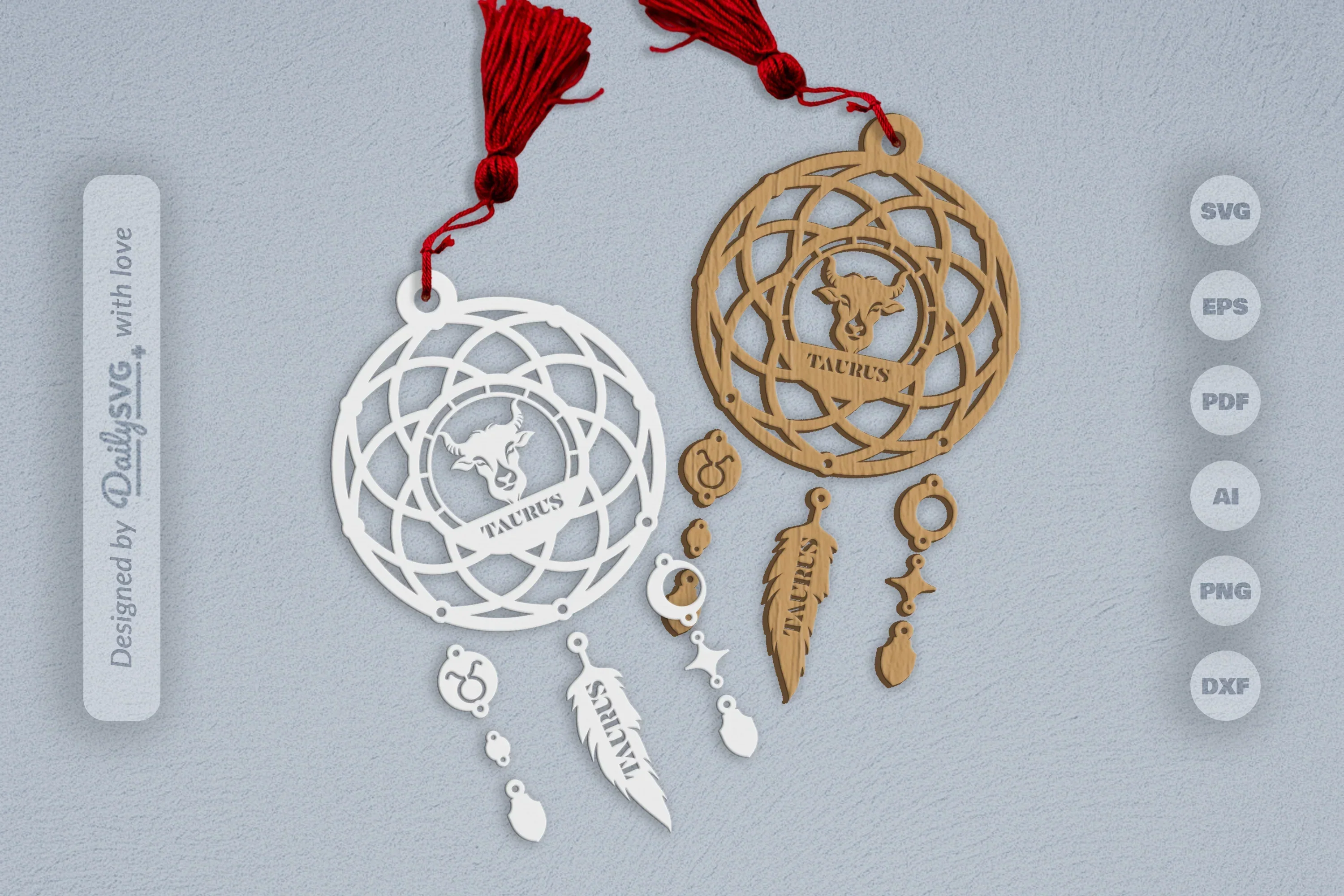 Taurus Dream Catcher Set SVG Bundle