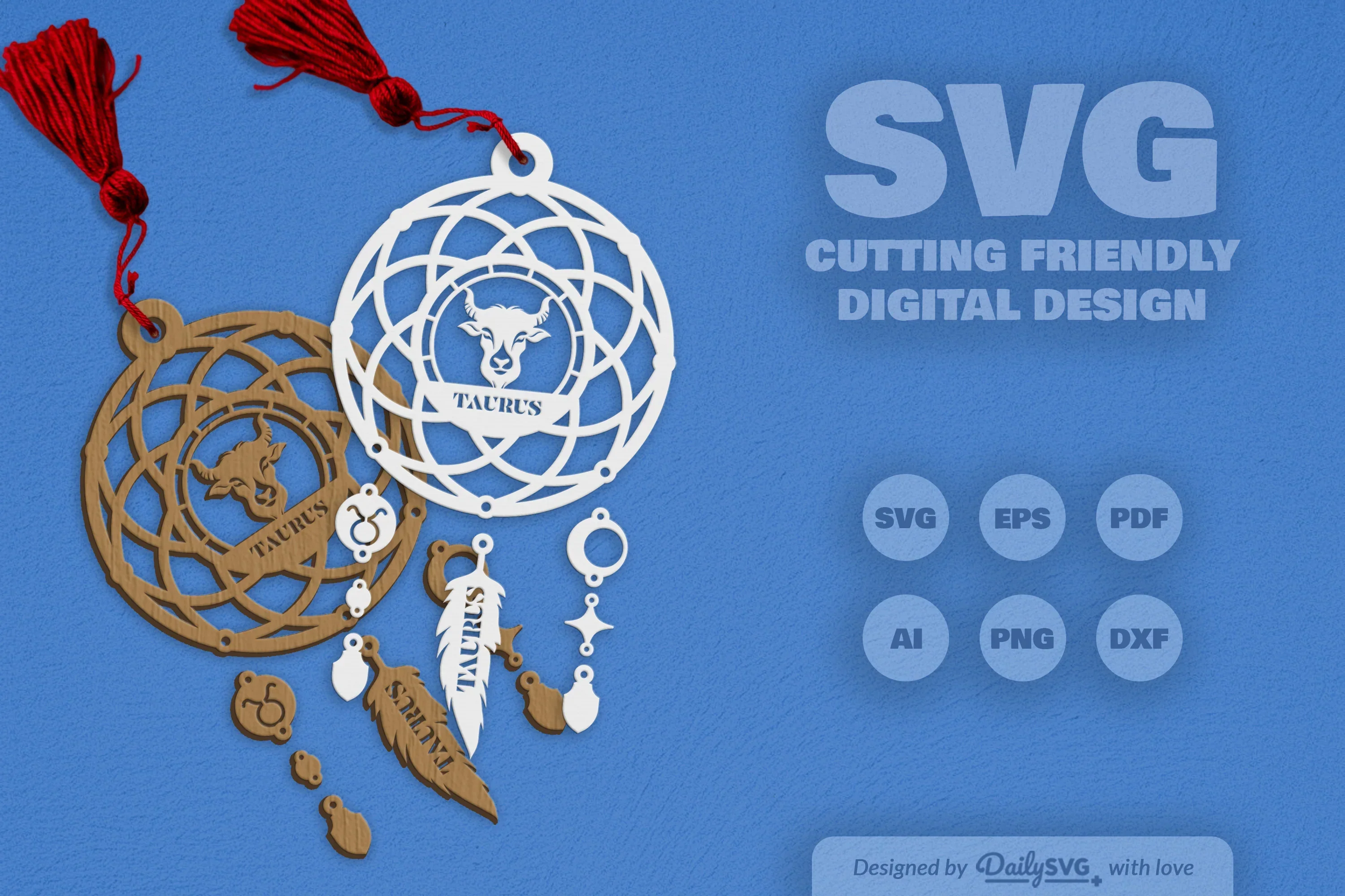 Taurus Dream Catcher Set SVG Bundle - Image 2