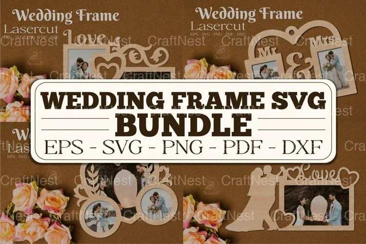 Wedding Frame SVG Bundle